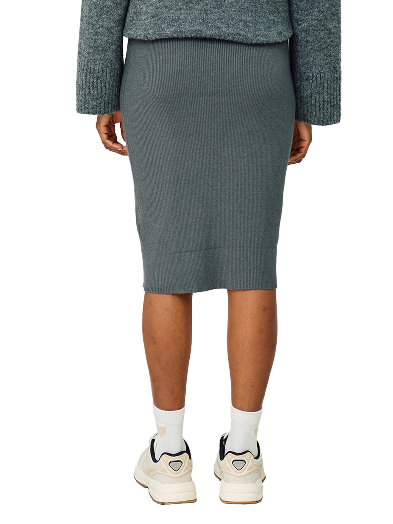 vertbaudet Umstandsrock Umstands-Midirock aus Rippstrick