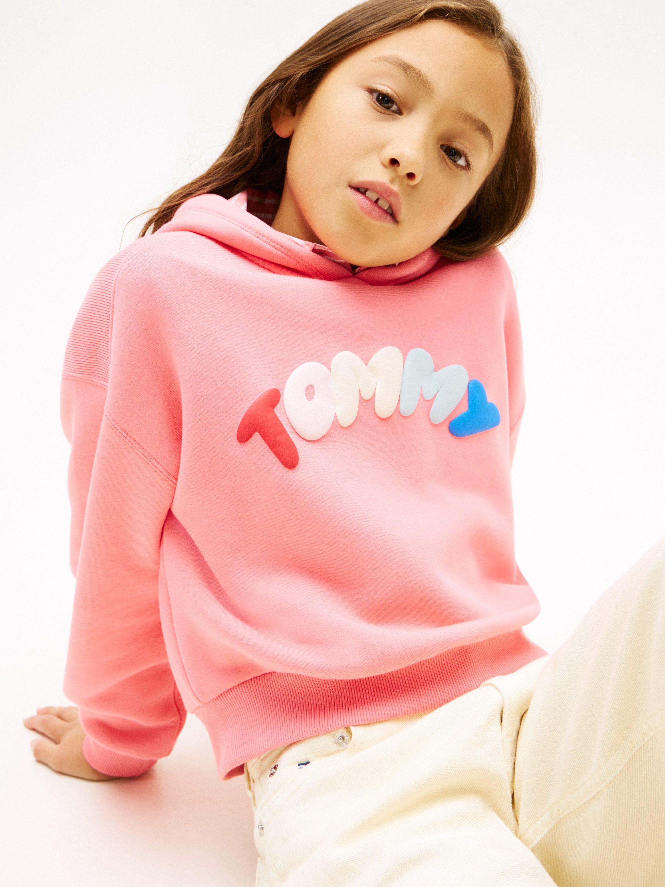 Tommy Hilfiger Kapuzensweatshirt TOMMY PUFF PRINT HOODIE Kinder bis 16 Jahre, regular fit