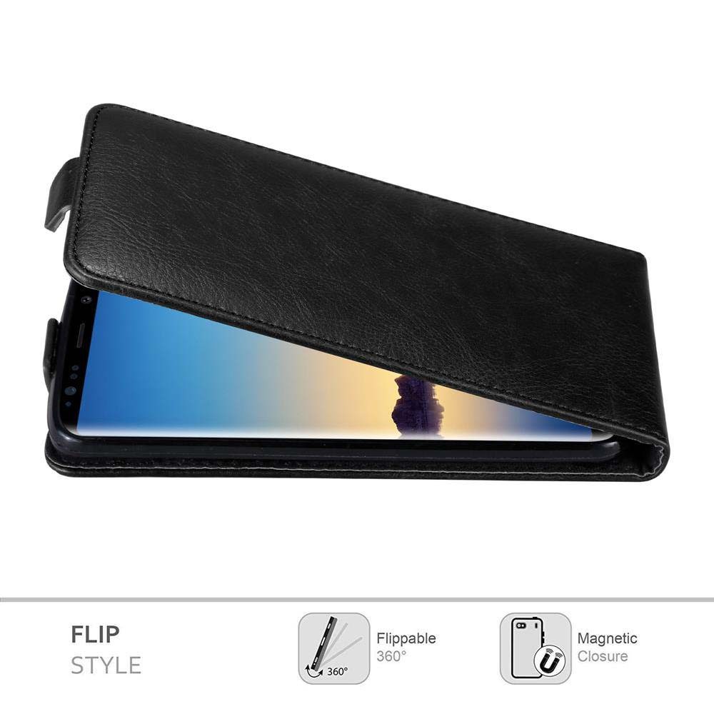 Cadorabo Handyhülle für Samsung Galaxy NOTE 8 Hülle Samsung Galaxy NOTE 8, Handy Schutzhülle, Klappbare Hülle, Kunstleder mit Magnetverschluss