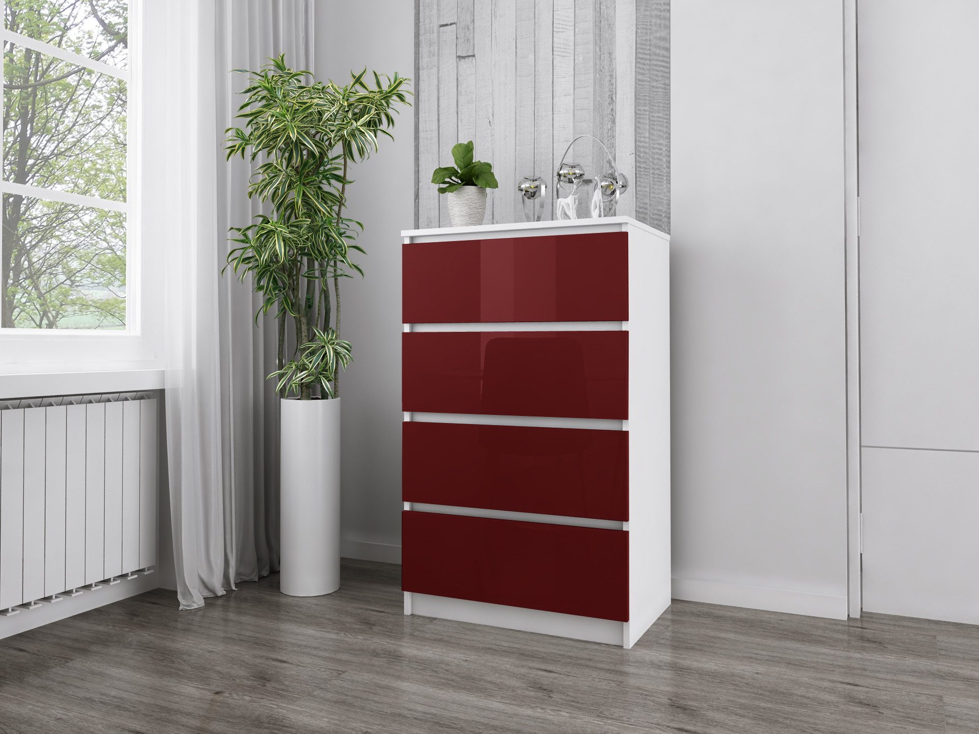 Faizee Möbel Schubkastenkommode Zoe Schubladenkommode 4 Fächer