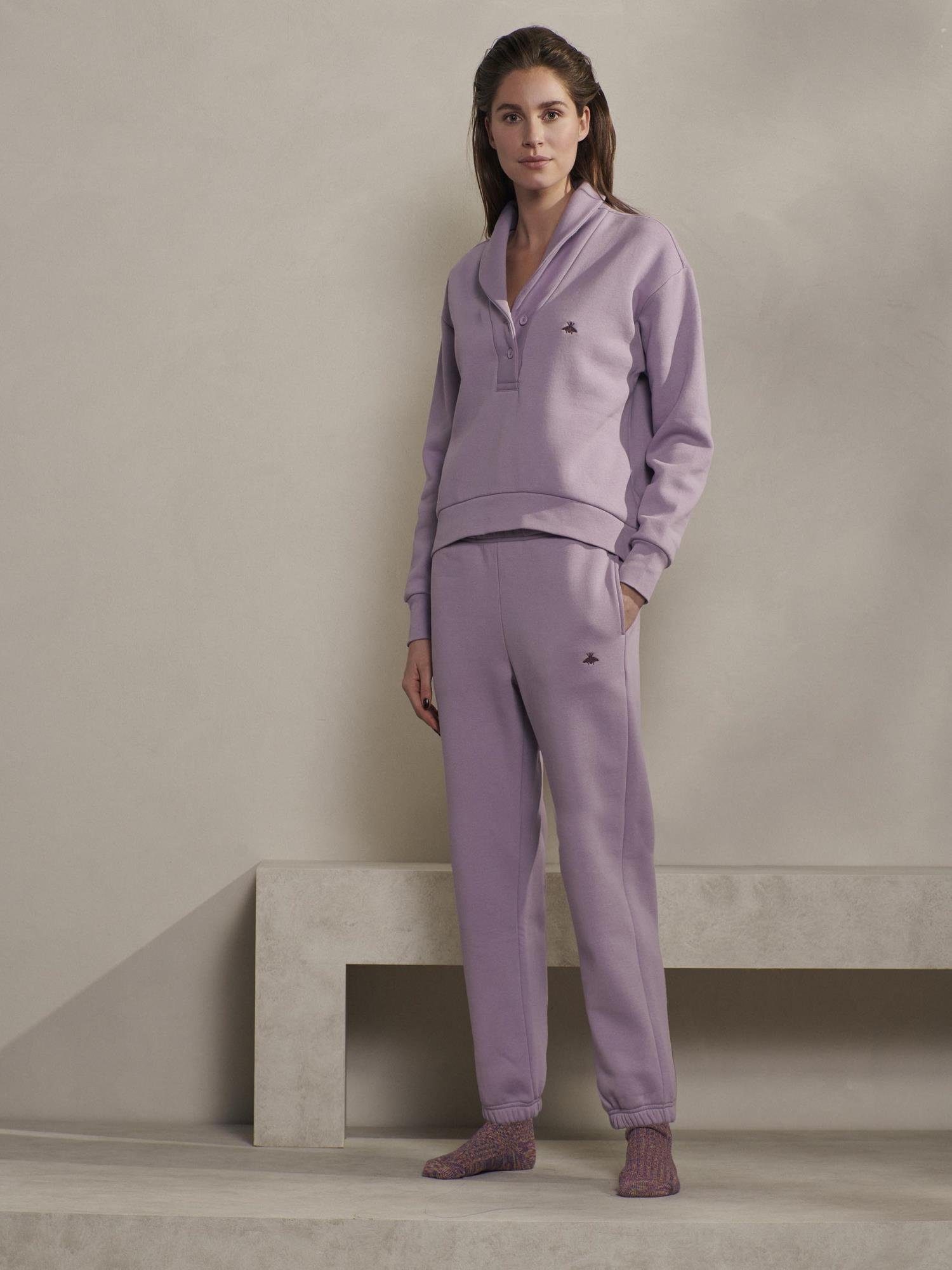 purple (1-tlg) Neva Uni violet Pyjamahose Essenza