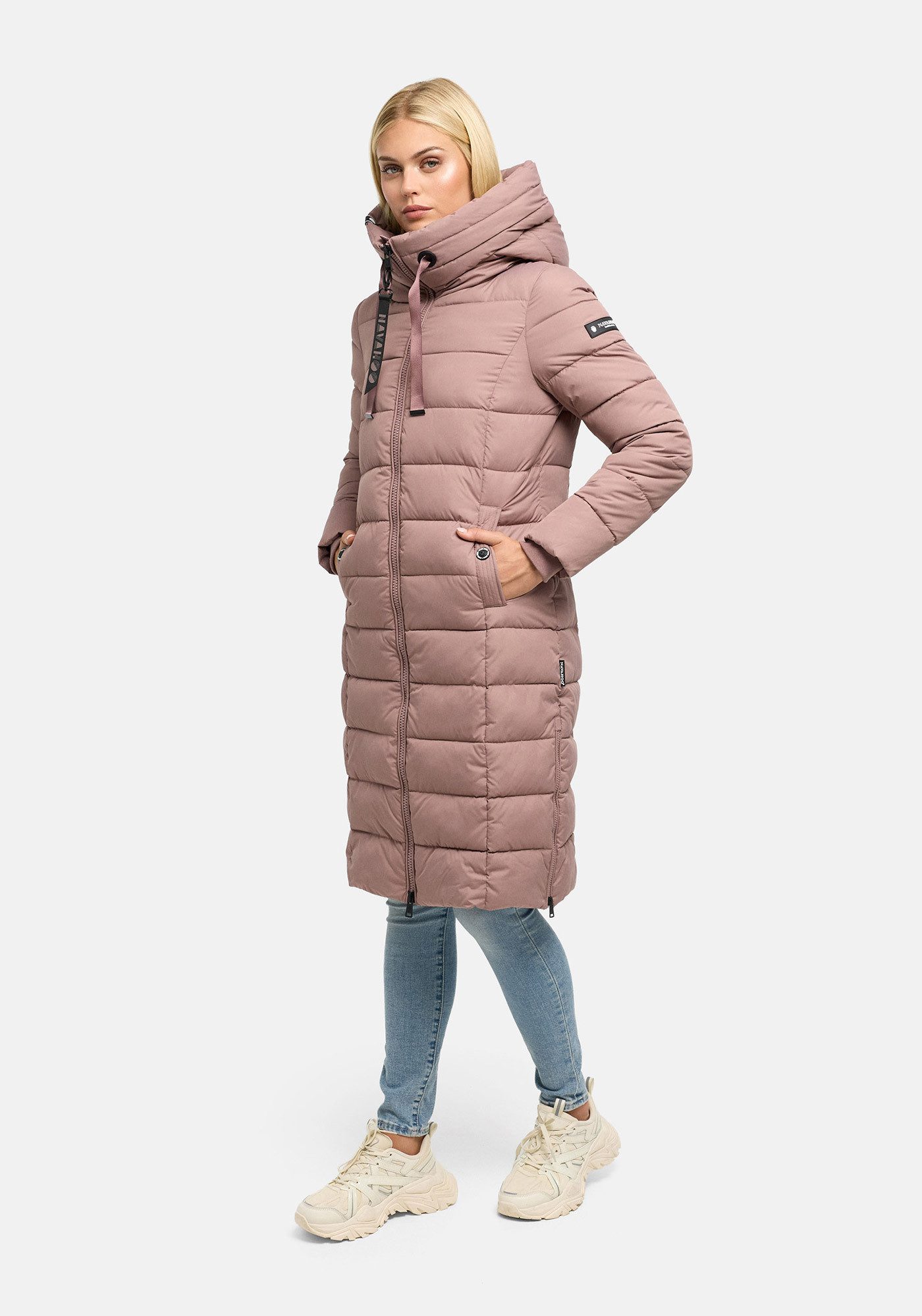 Navahoo Winterjacke Mondmaedchen Extra langer Schnitt mit seitlichen Schlitzen