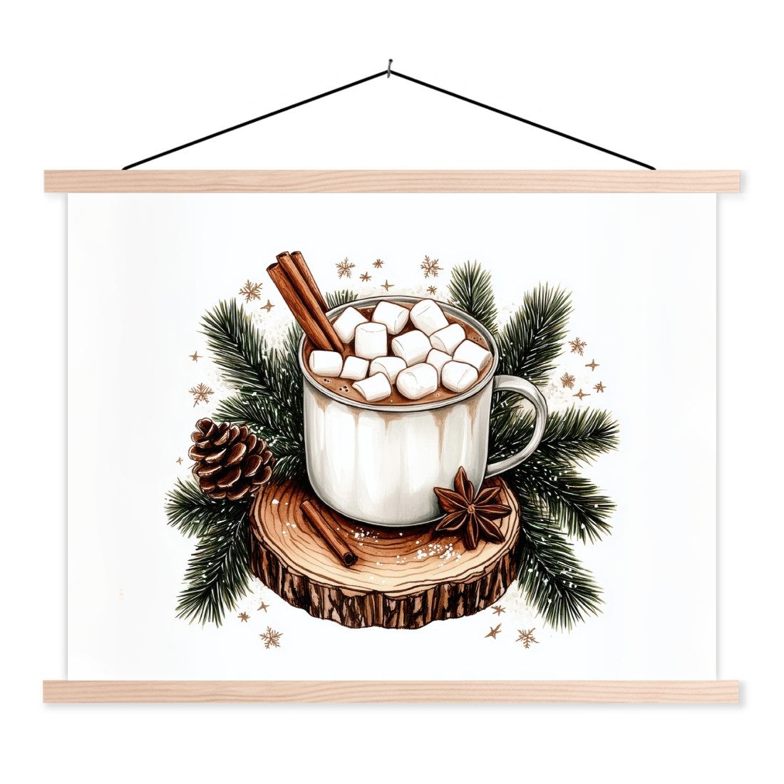 MuchoWow Poster Winter - Holz - günstig online kaufen
