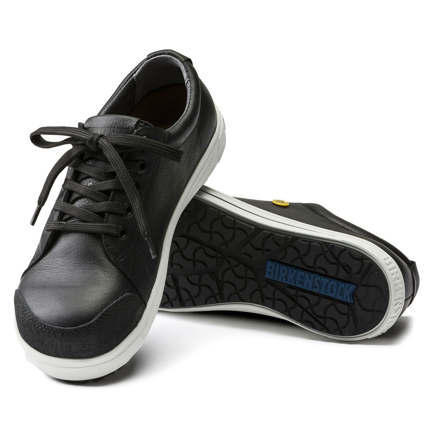 mit QS Naturleder auswechselbarem aus 500 Sicherheitsschuh Birkenstock Professional ESD Fußbett Schwarz