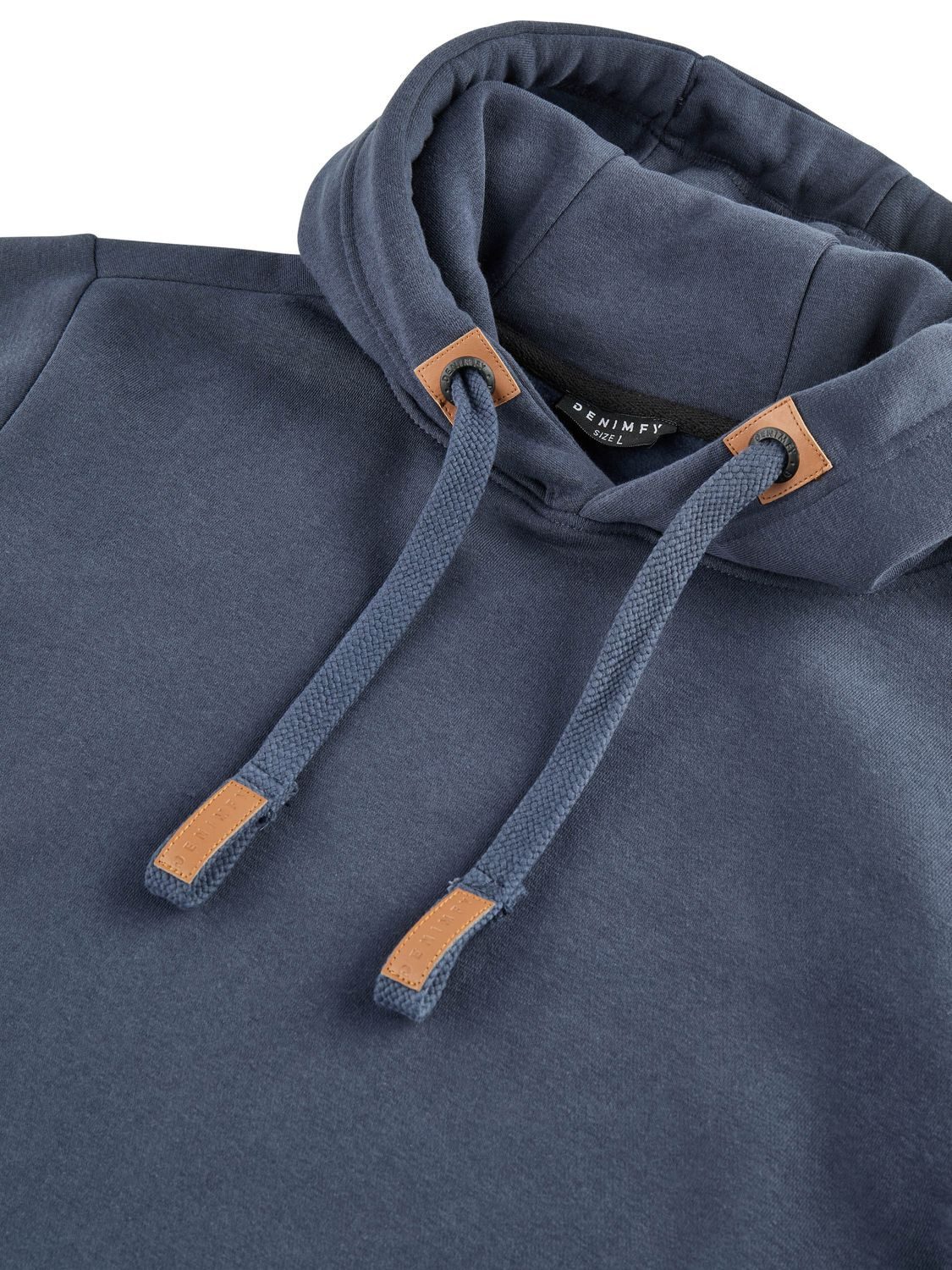 DENIMFY Kapuzenpullover Herren Hoodie DFIvo Regular Fit Longsleeve Sweatshirt mit Kängurutasche – Bild 4 von 4