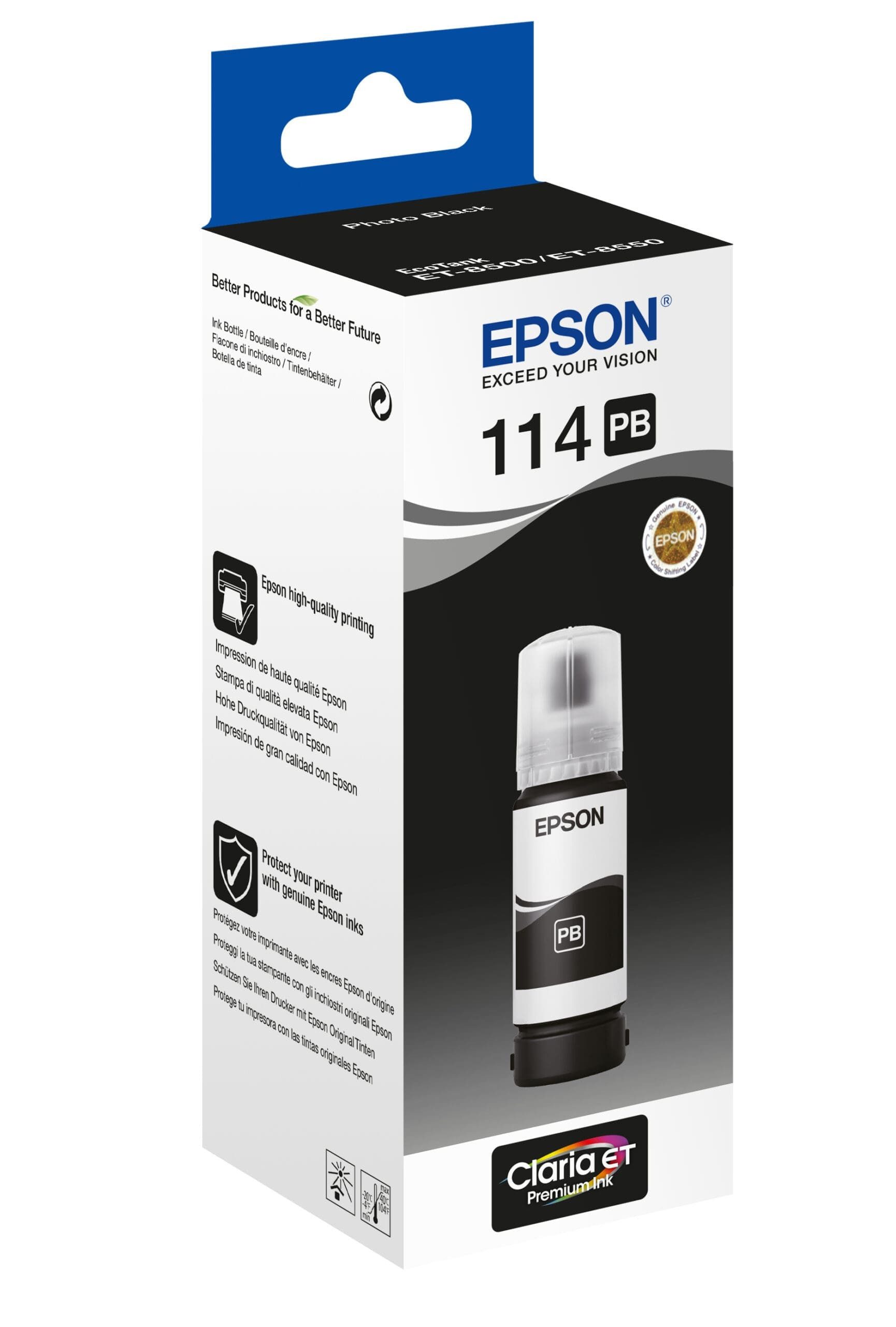 Epson Tintenflasche 114 Schwarz (70ml) Tintenpatrone