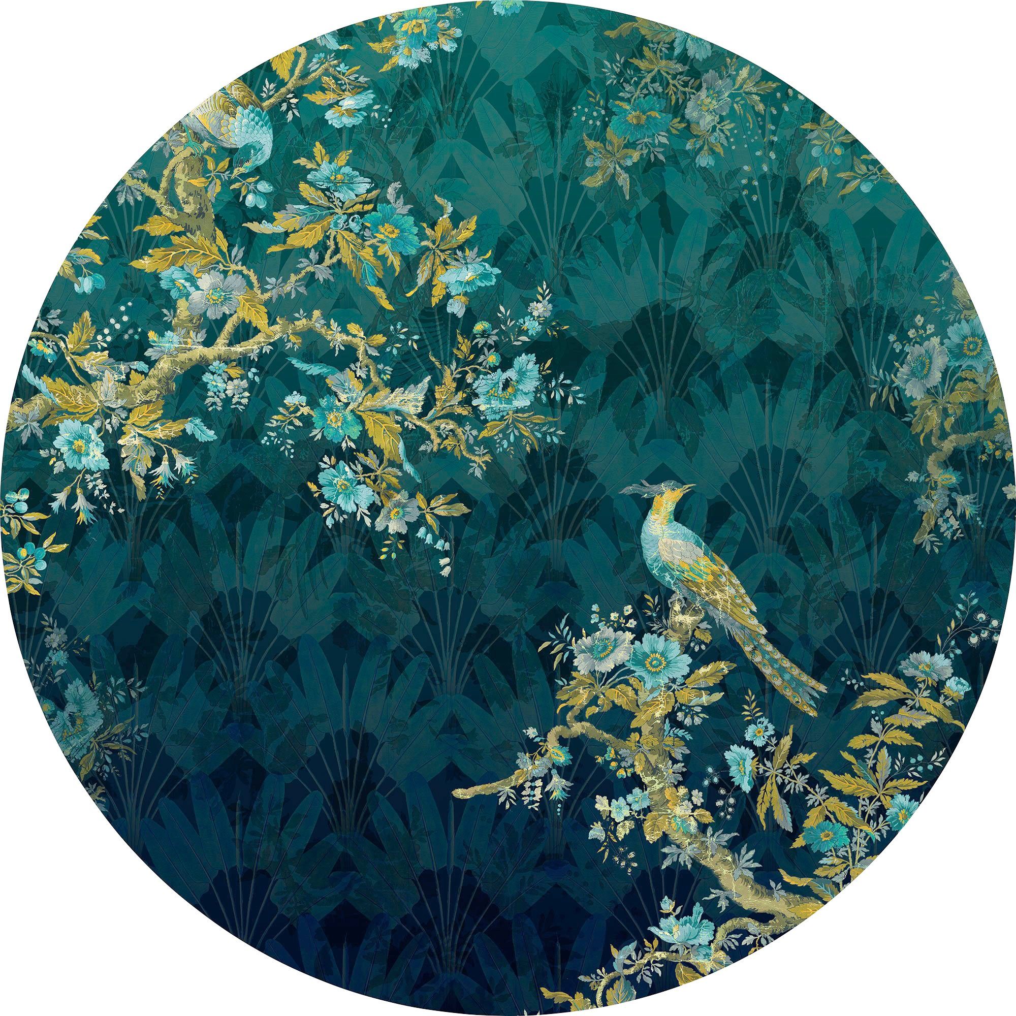 Komar Vliestapete Vlies selbstklebend - Majestic - Größe 125 x 125 cm, glatt, bedruckt, Wohnzimmer, Schlafzimmer