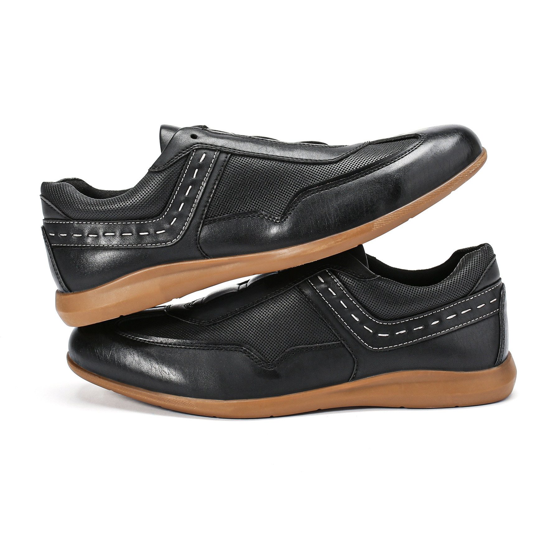 Allthemen Slip-On Sneaker Bequeme Herren Schlupfschuh im Vintage Freizeit Slip-On Sneaker