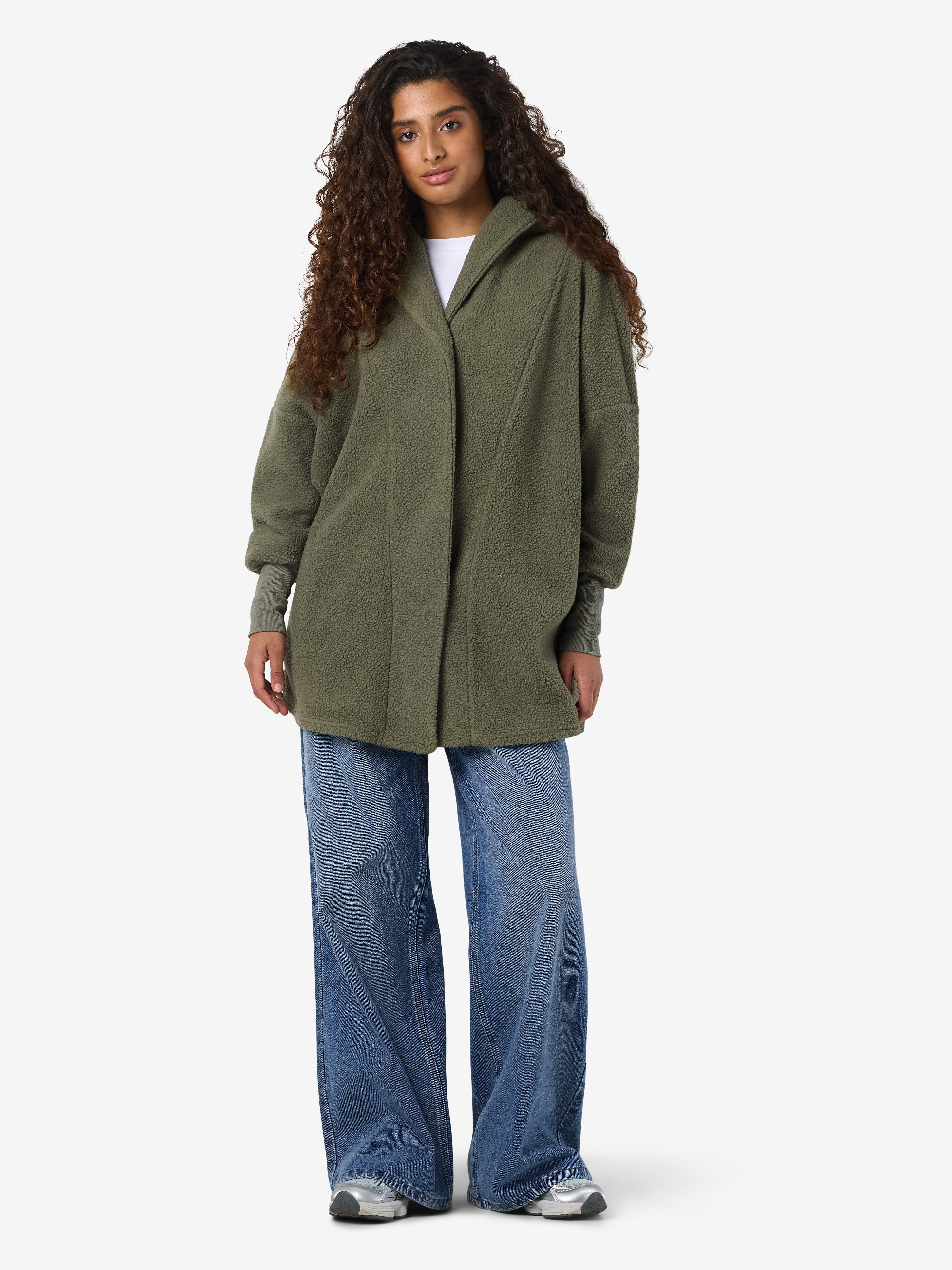 Noisy may Kapuzensweatjacke NMCOZY L/S LONG SHACKET W HOOD JRS NOOS