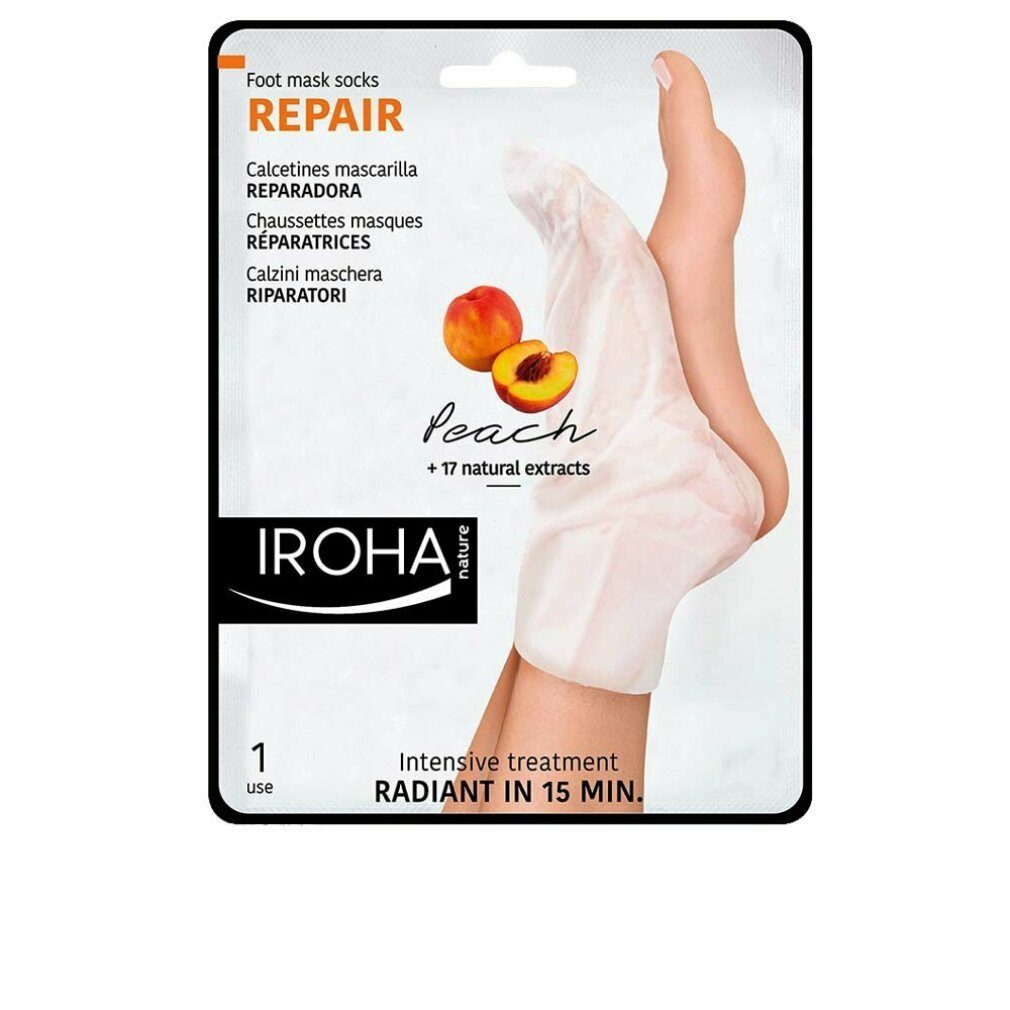 Iroha Fußcreme PEACH Fußmaske Socken Reparatur