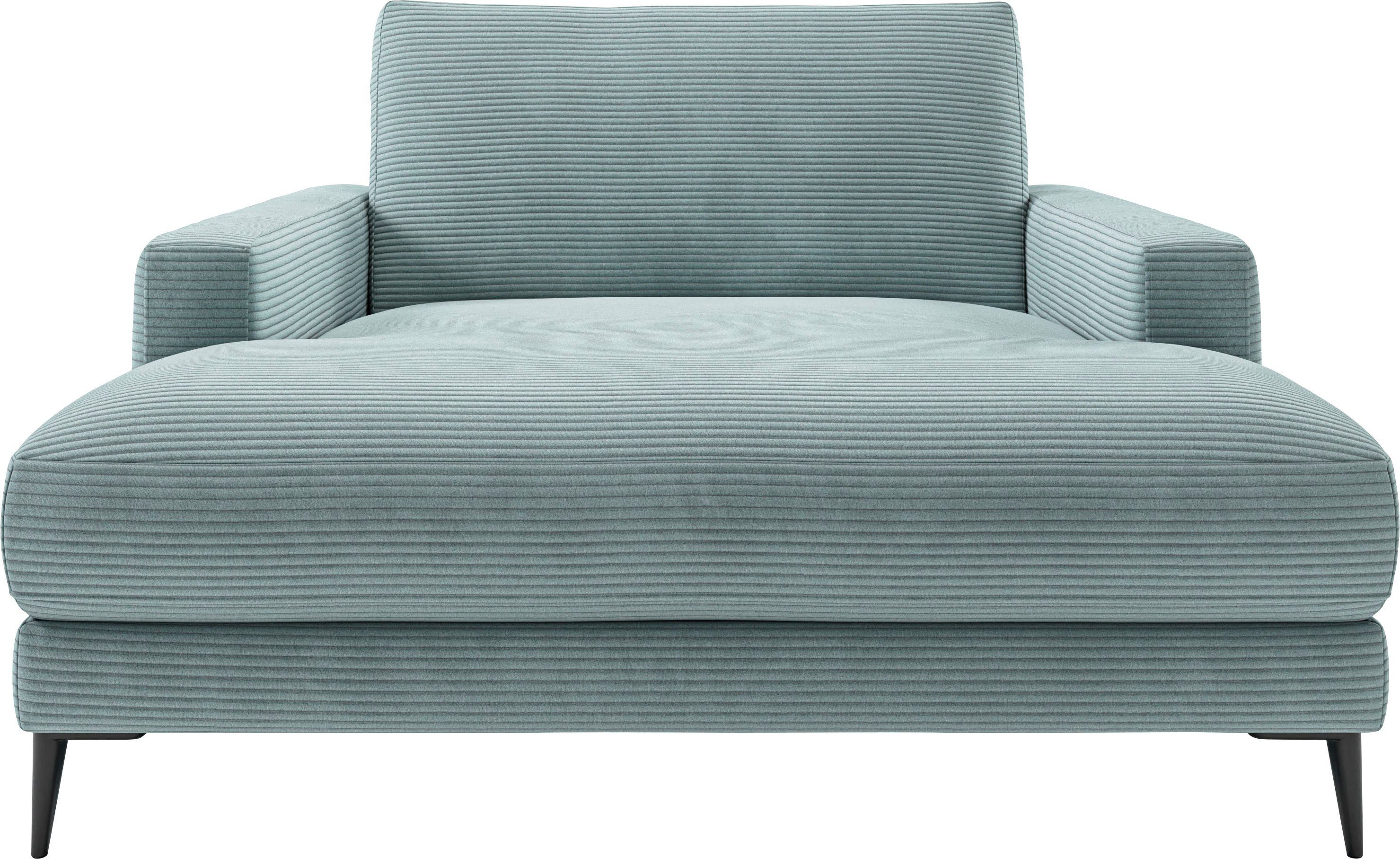 INOSIGN Chaiselongue Downtown Loungemöbel zum Relaxen, B/T/H: 132/170/84 cm, auch in Bouclé, Cord und Easy care - leicht mir Wasser zu reinigen