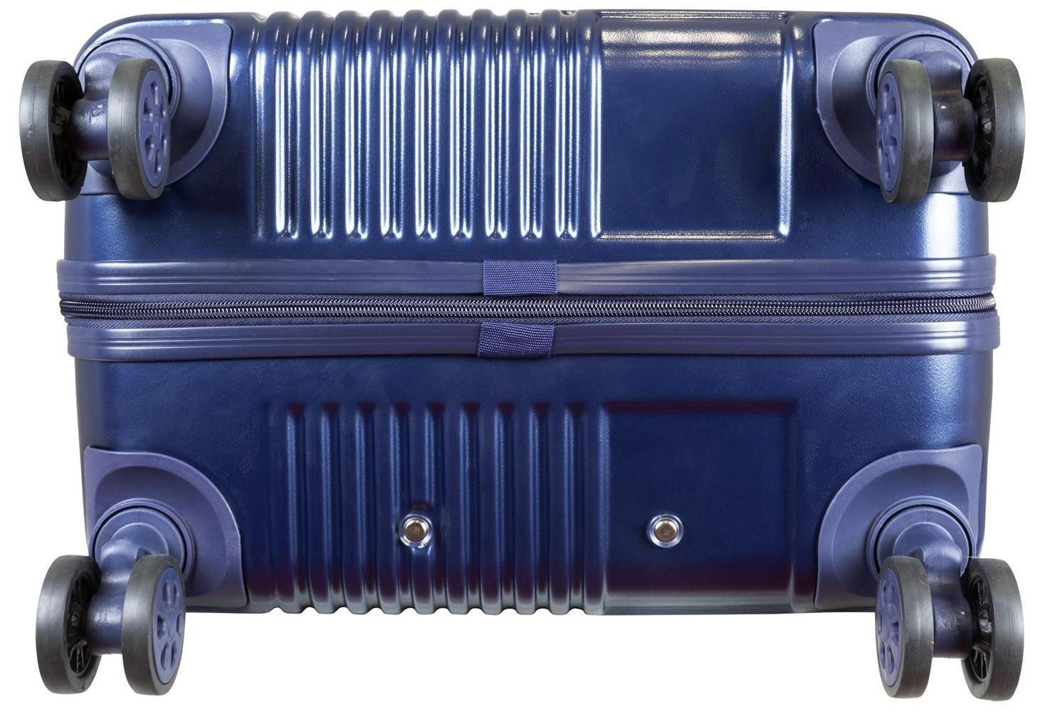 Warenhandel König Hartschalen-Trolley Barcelona, 4 Rollen, aufrecht rollbar, robust, leicht, Hartschale