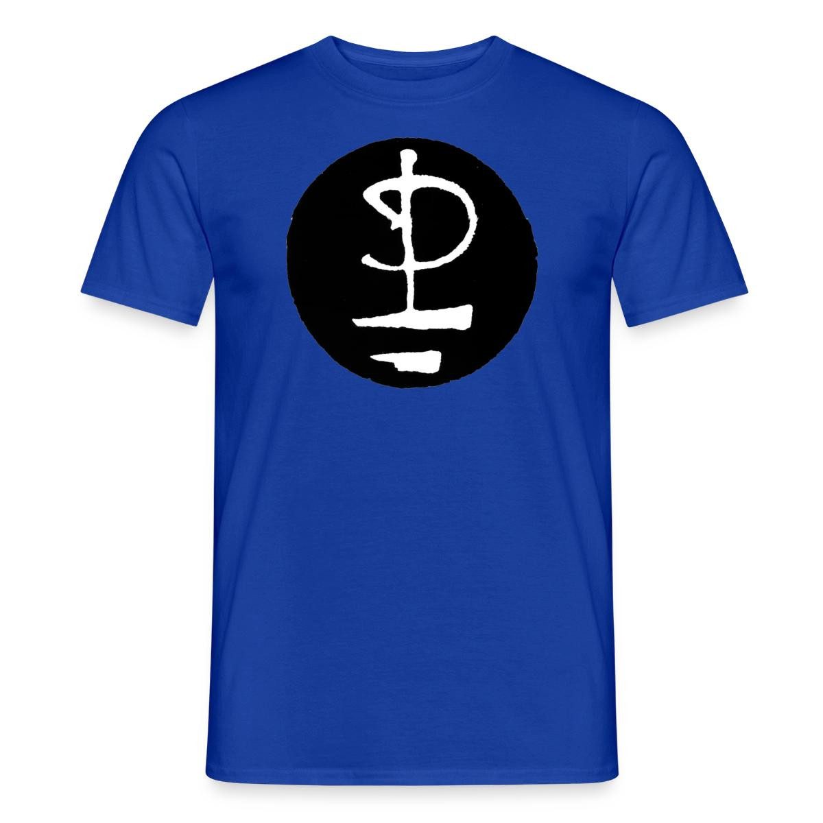 Spreadshirt Pink Floyd Logo Schwarz Weiß Männer T-Shirt (1-tlg)