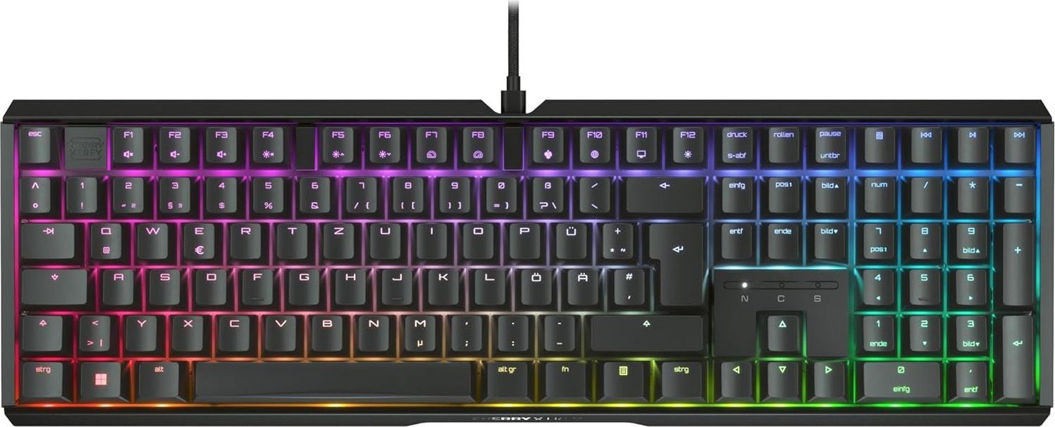 Cherry Xtrfy MX 3.1 RGB BLACK / DE Gaming-Tastatur (Konfigurierbare Beleuchtung)