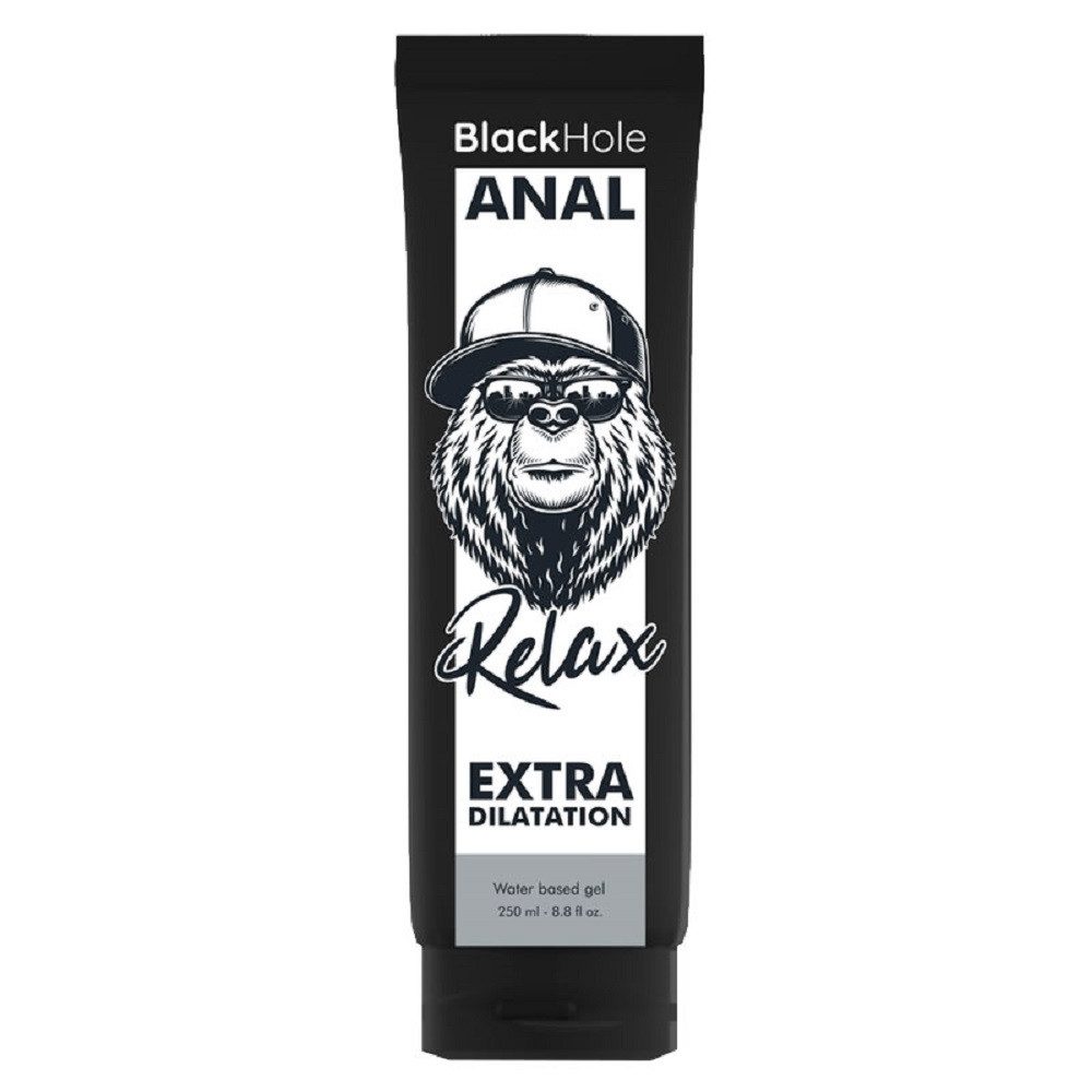 Black Hole Analgleitgel Extra Dilatation - Anal Relax Gel, Tube mit 250ml, 1-tlg., wasserbasiertes Gleitgel für Analsex, für extra Dehnfähigkeit