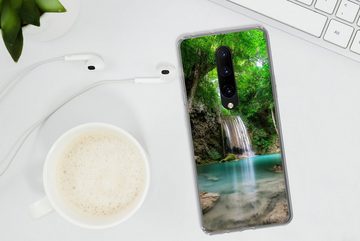 MuchoWow Handyhülle Dschungel - Wasserfall - Pflanzen - Wasser - Natur, Phone Case, Handyhülle OnePlus 7 Pro, Silikon, Schutzhülle