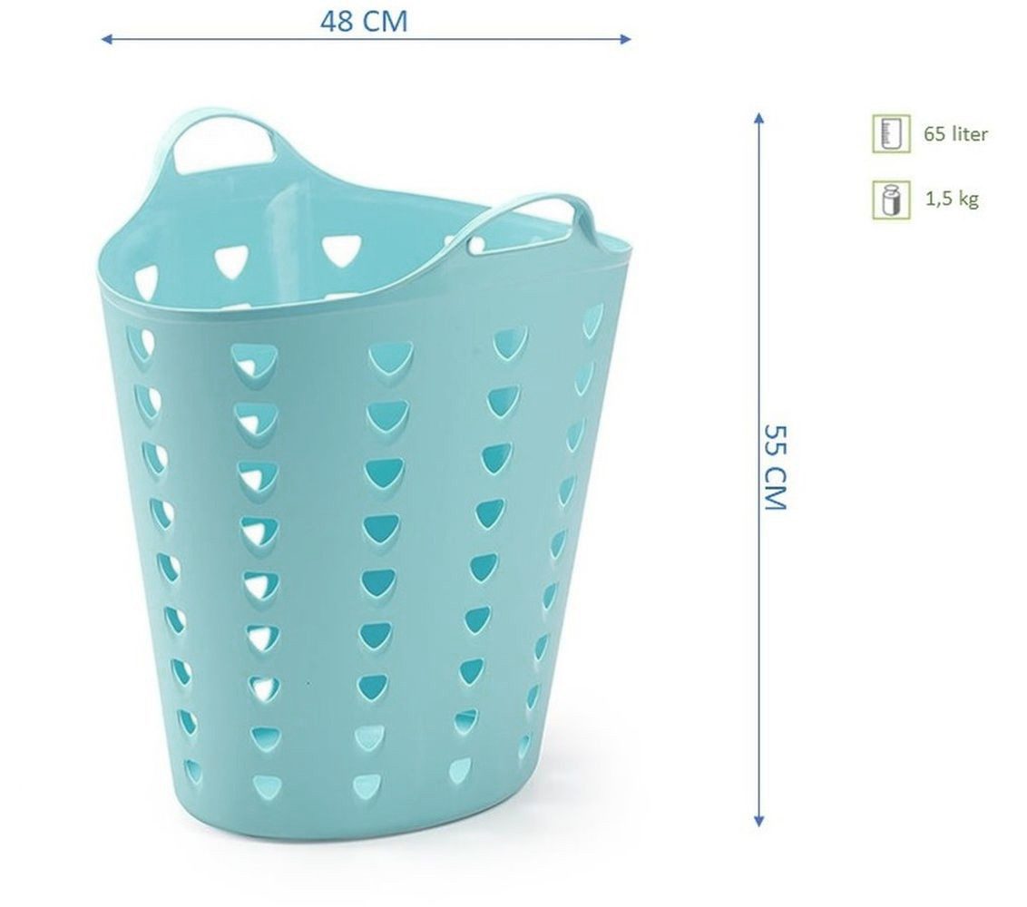 Kreher Wäschekorb flexibler Tragekorb 65 Liter günstig online kaufen