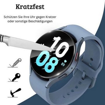 SmartUP 5X Schutzglas für Samsung Galaxy Watch 5 44mm Hartglas Panzerfolie für Samsung Galaxy Watch 5 44mm, Displayschutzglas