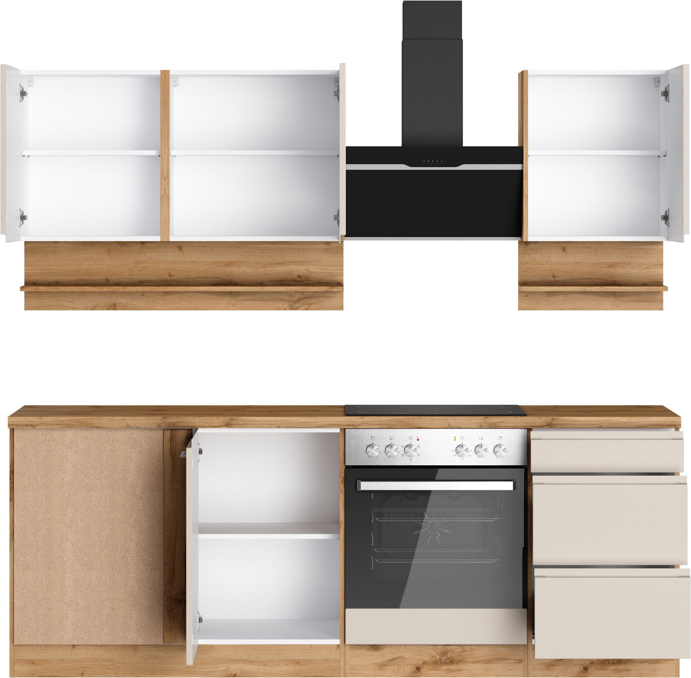 KOCHSTATION Winkelküche KS-Virginia,neu in verbesserter Ausführung, Stellbreite 220/220 cm, Soft-Close,wahlweise mit E-Geräten – Bild 5 von 5