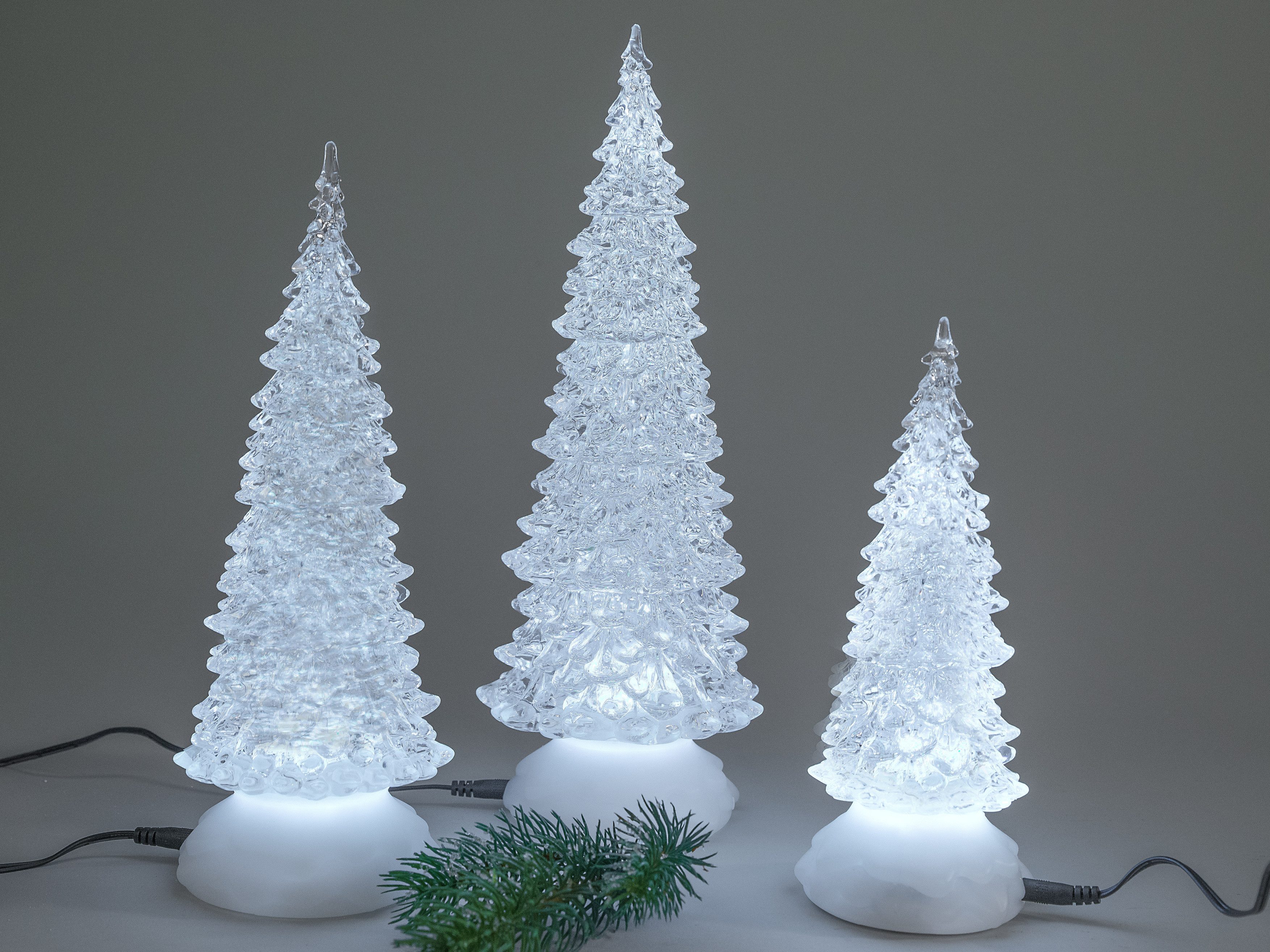 Kunstbaum Winterzeit Acryl, formano, Höhe 27 cm, Mit Timerfunktion, Transpa günstig online kaufen