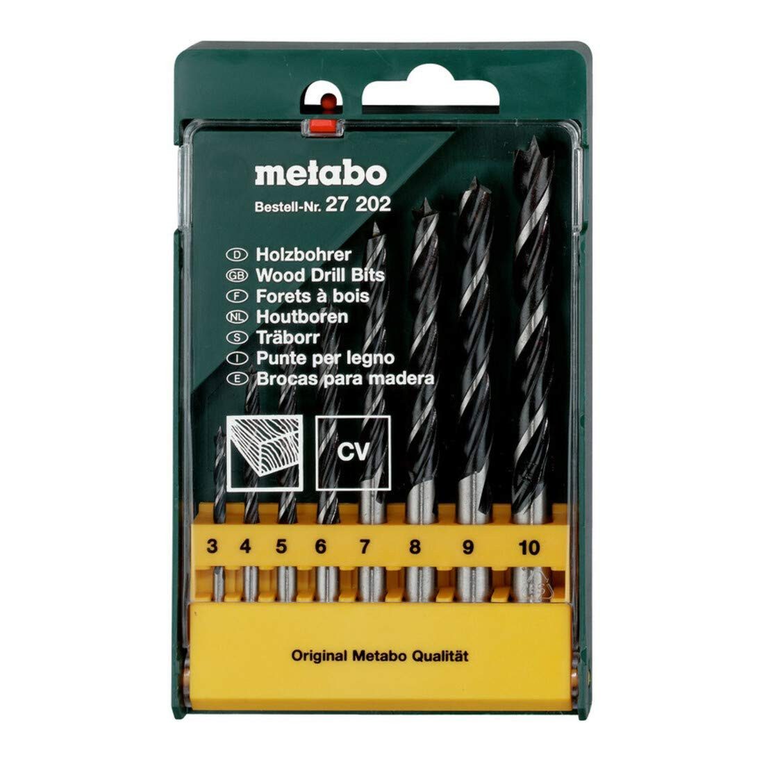 metabo Holzbohrer Metabo Holzbohrer-Kassette, 8-teilig