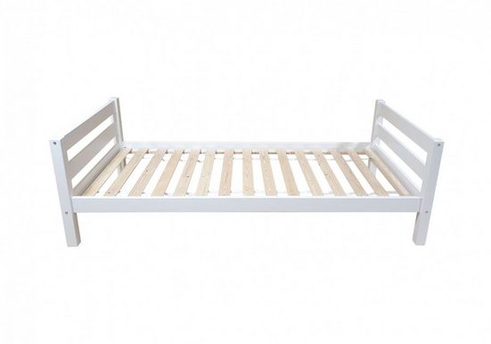 HOME AFFAIRE Einzelbett "MIKE", Jugendbett, Kinderbett, zertifiziertes Massivholz, mit Liegefläche 80x200 cm