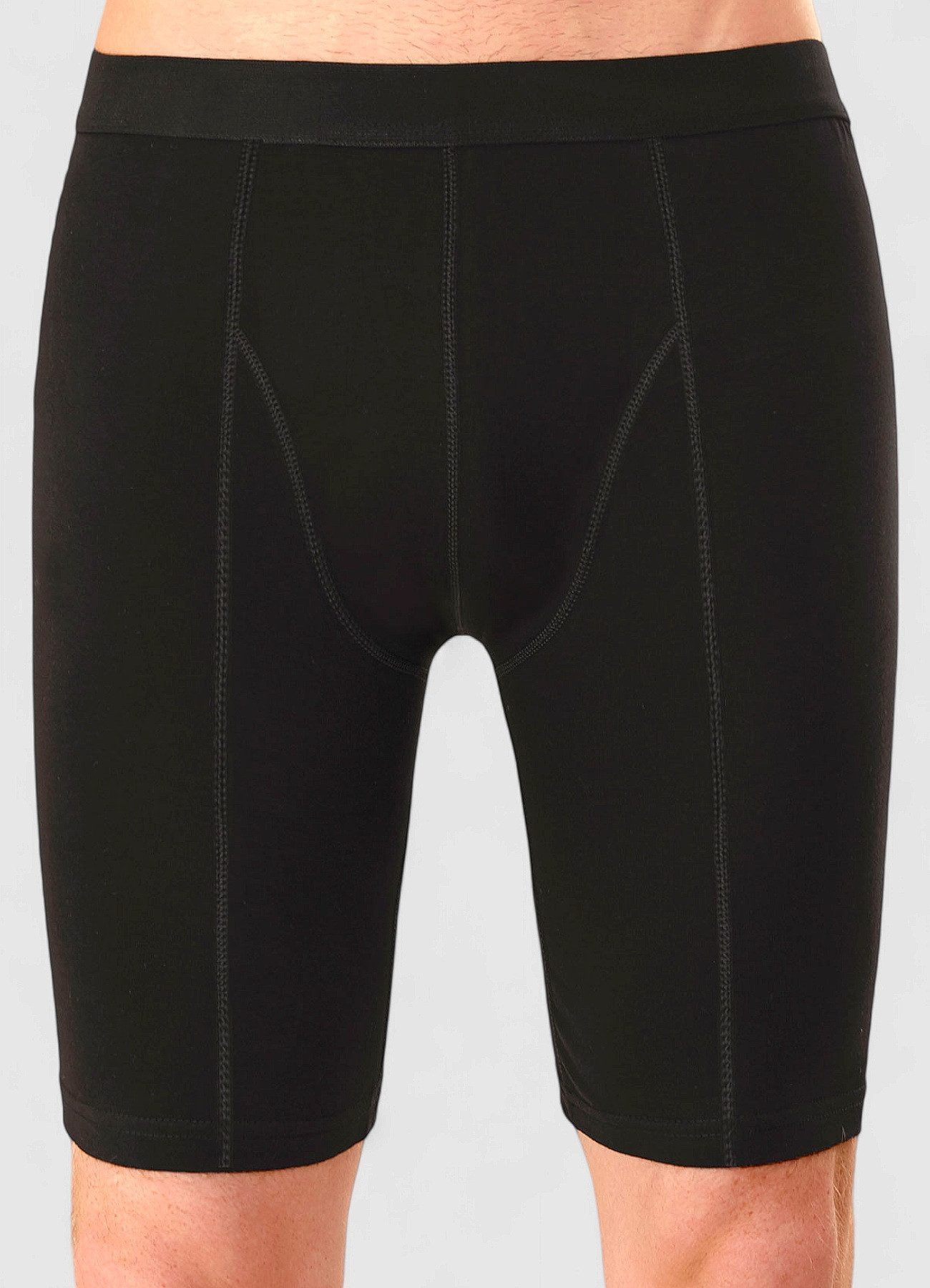 Tutku Elit Langer Boxer 3er-5er Pack Herren Boxershorts langes Bein – Schwarz, Weiß, Navy Blau (3-St) Langes Bein-Design - Elastische Taille