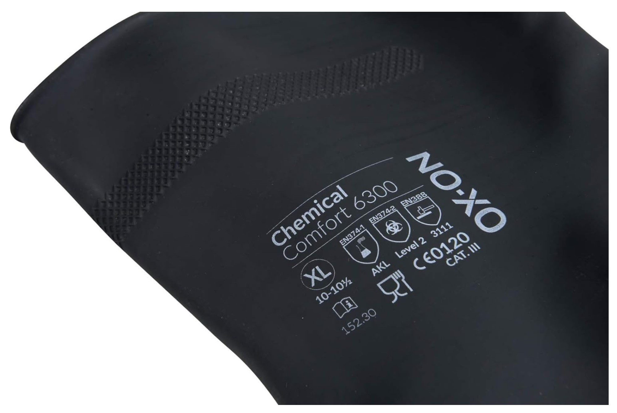 OX-ON Chemikalien-Schutzhandschuhe OX-ON Chemikalienschutzhandschuhe Comfort 6300, schwarz Größe (9/L), 1 – Bild 4 von 5
