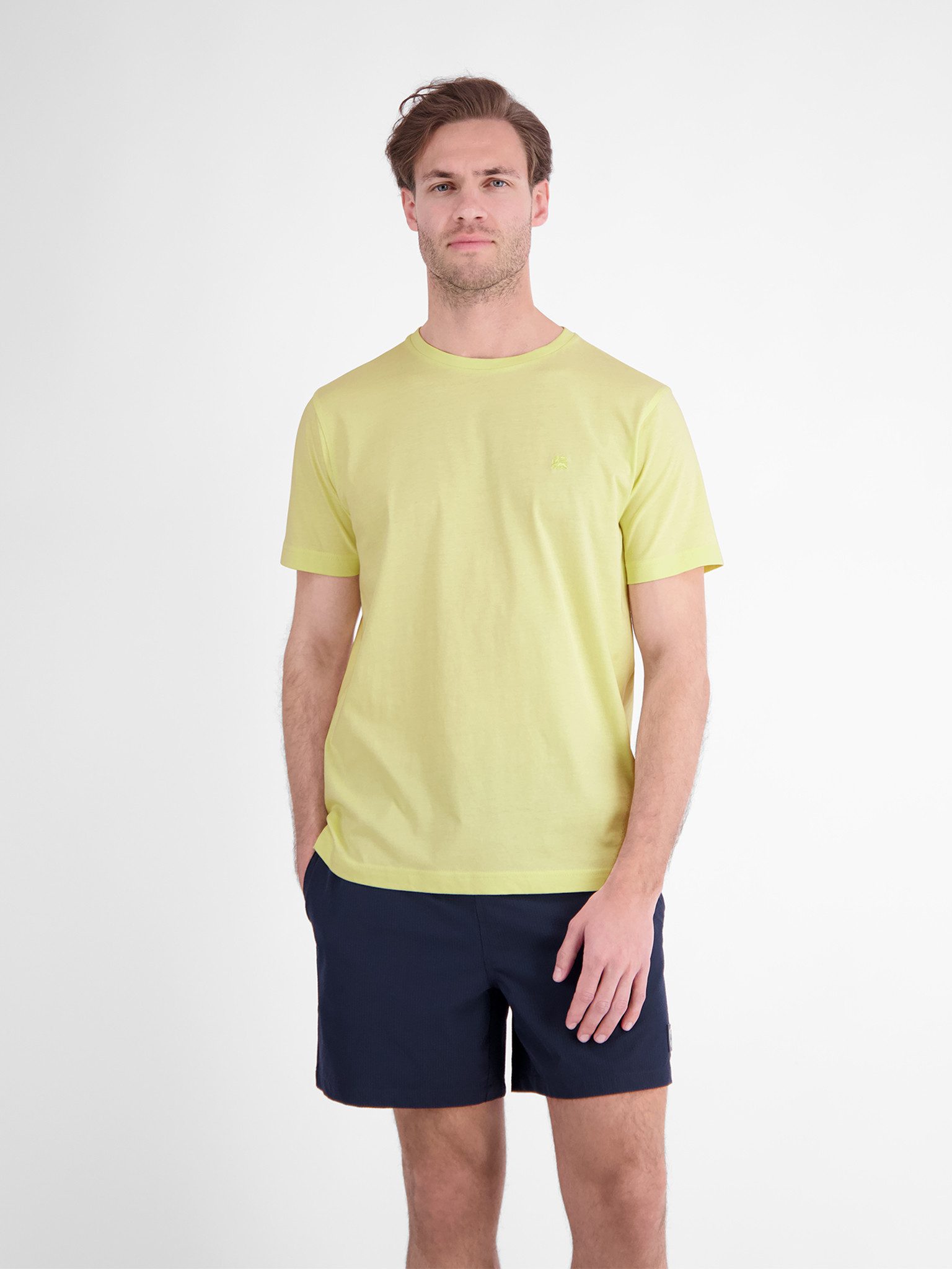 LERROS T-Shirt mit Logo-Stickerei
