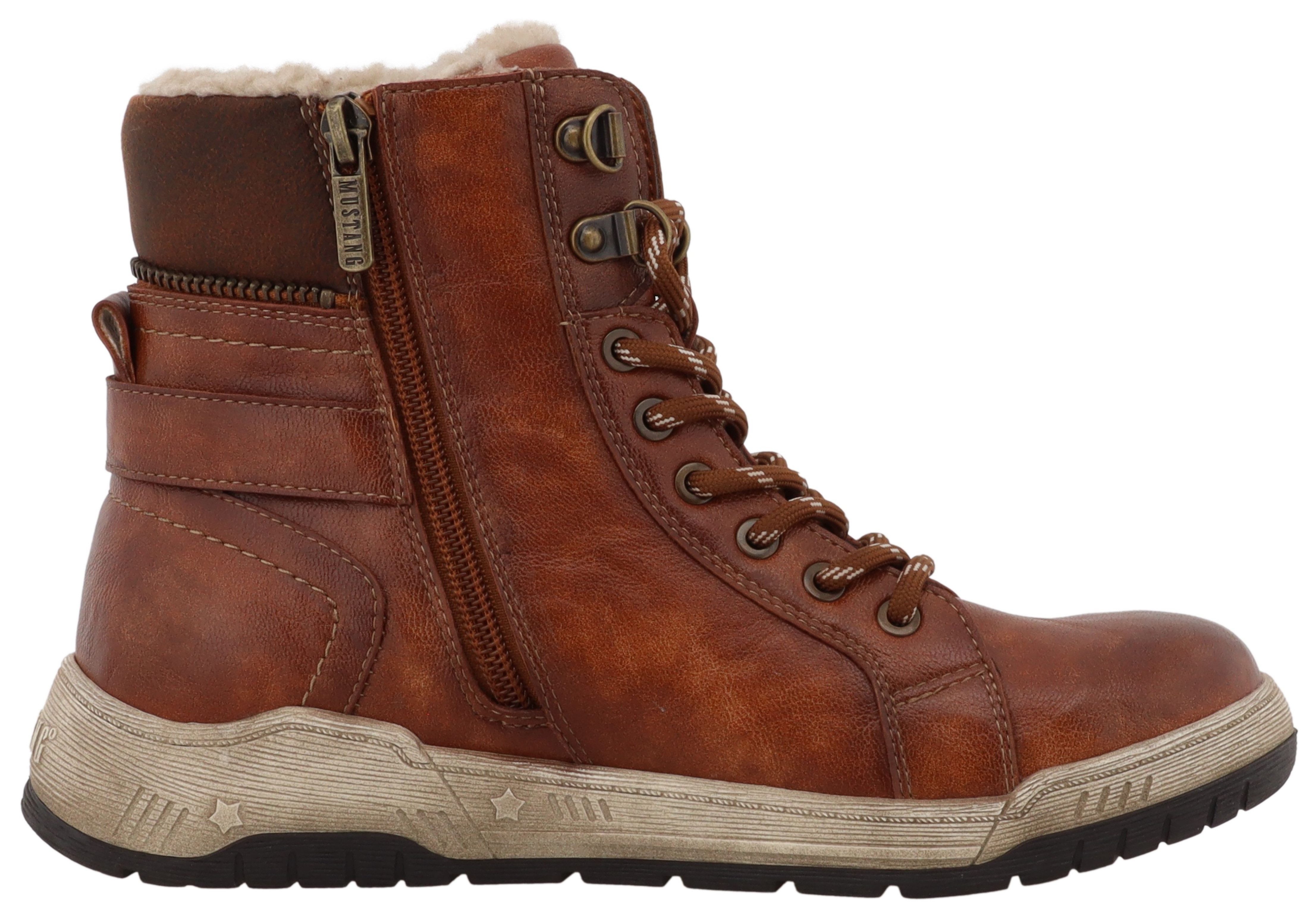 Mustang Shoes Ihana Winterboots High Top Sneaker, Winterboots mit Warmfutter und TEX