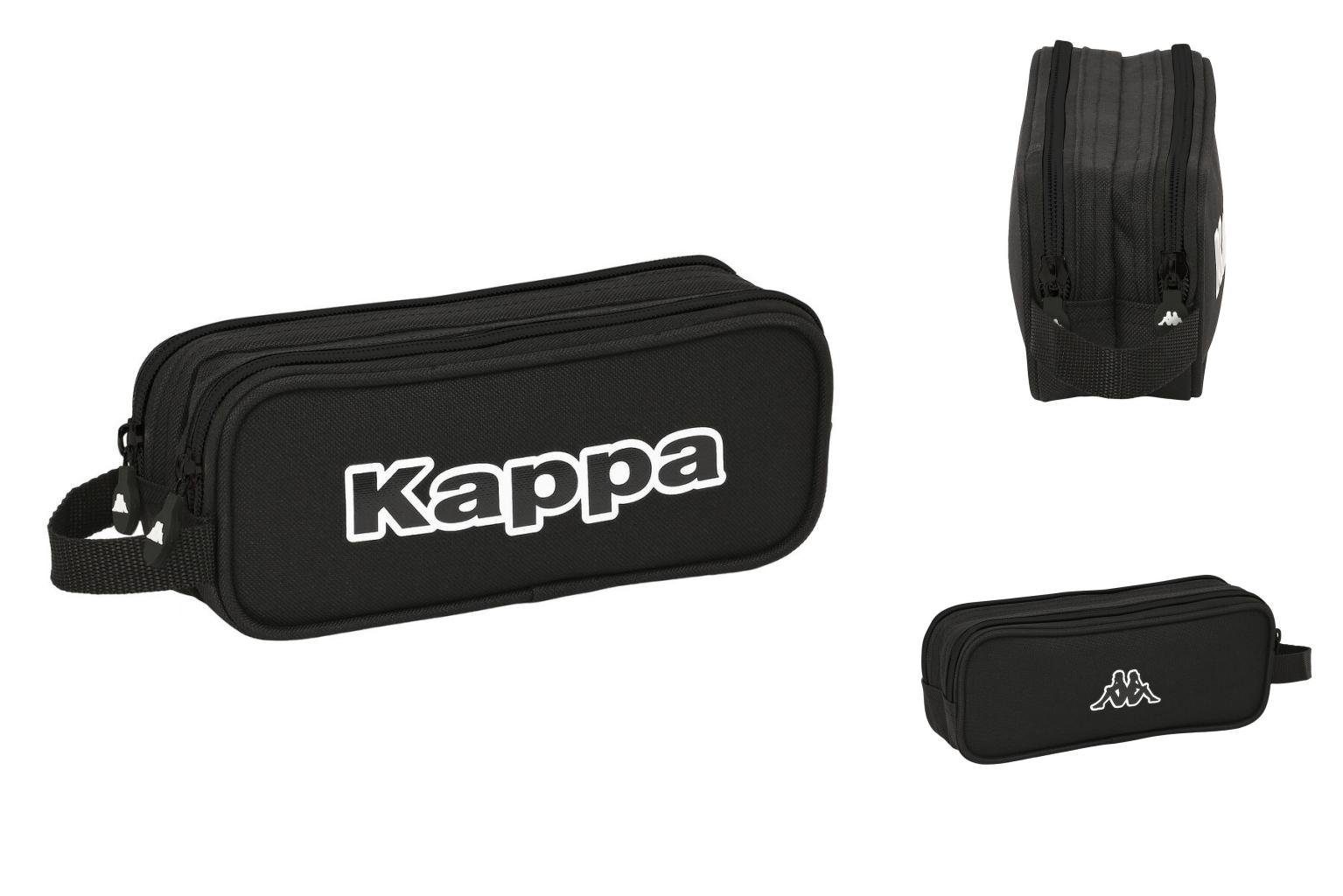 Kappa Federtasche Zweifaches Mehrzweck-Etui Kappa Black Schwarz 21 x 8 x 6 cm
