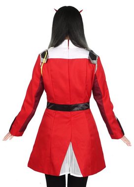 GalaxyCat Kostüm Cosplay Kostüm von Zero Two, Uniform mit Haarreif, Cosplay Kostüm von Zero Two