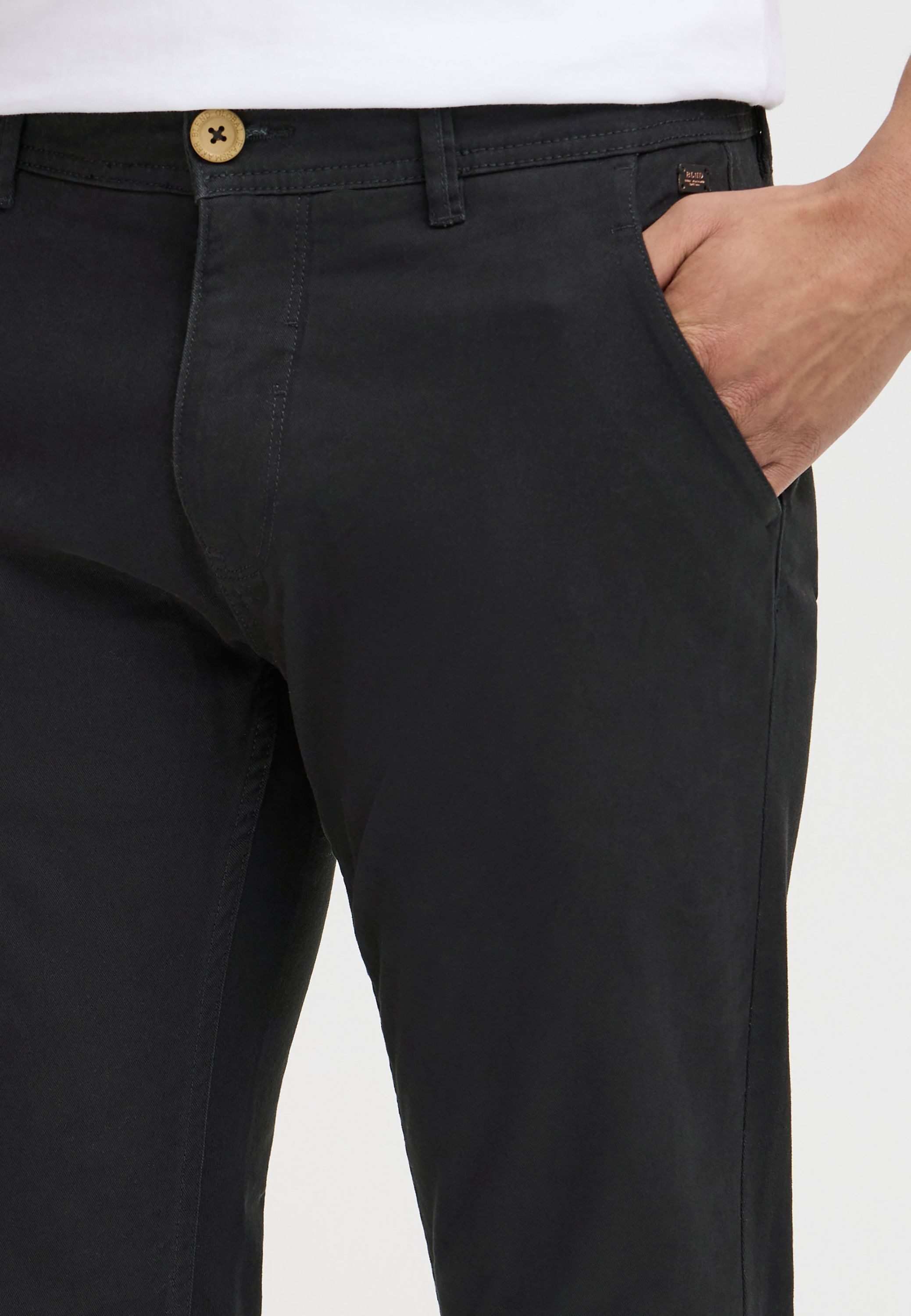 Blend Chinohose BHNatan Stoffhose mit normalem Bund und schmalem Beinen - Slim Fit