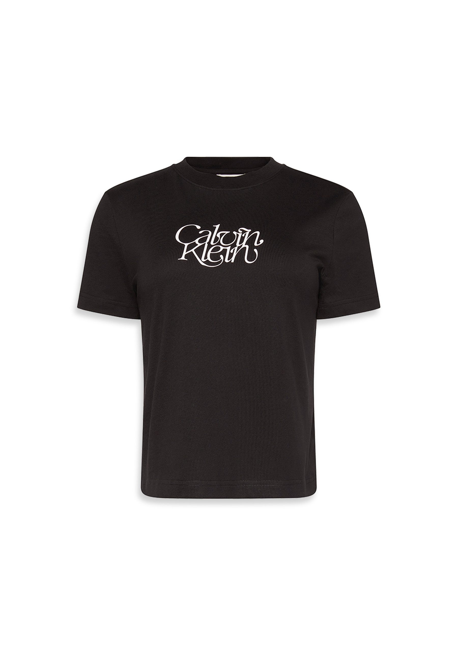 T-Shirt SS FITTED SCRIPT CALVIN KLEIN TE
