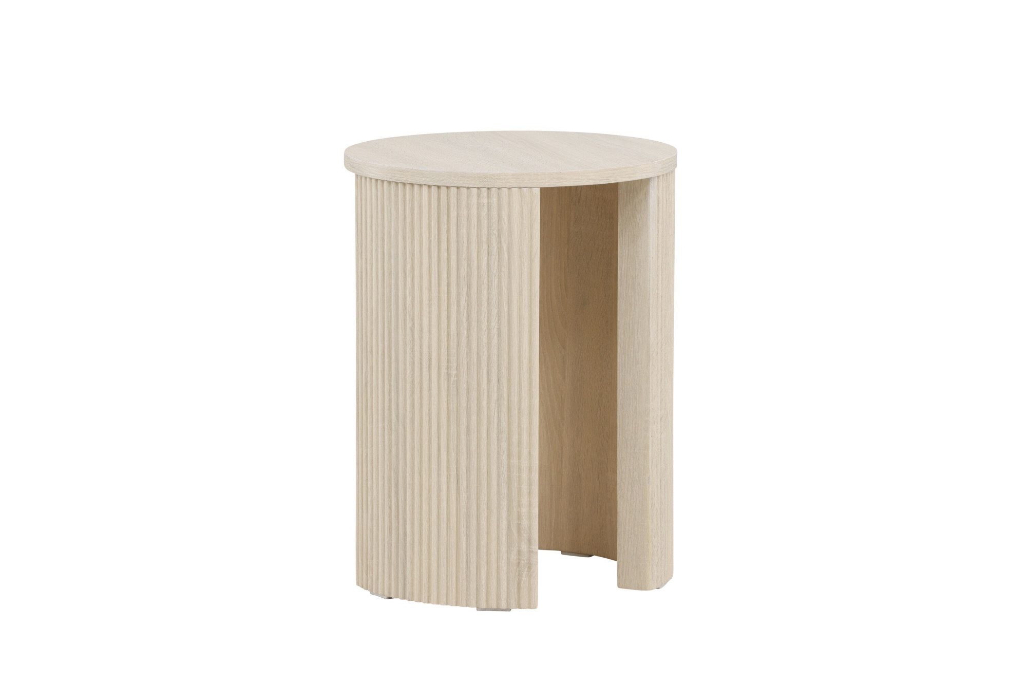 Venture Home Beistelltisch, Ablagetisch, MDF, rund, schmal, hoch, dezent, klar