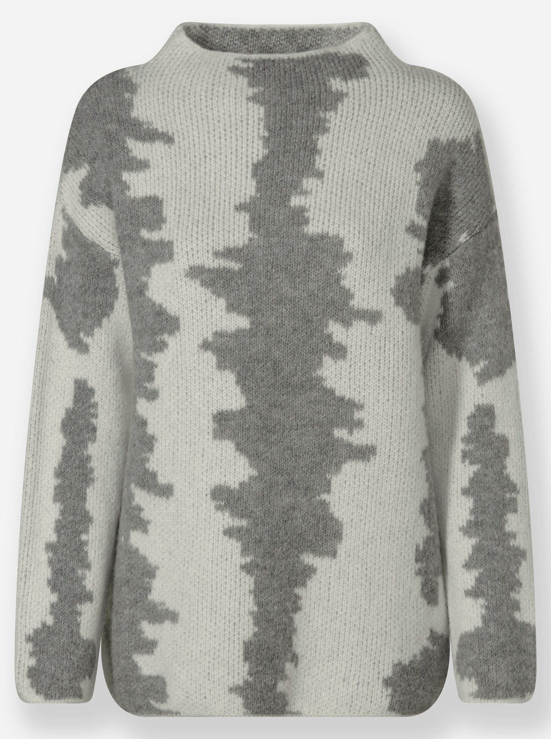 heine Strickpullover Jacquard-Pullover Langarm