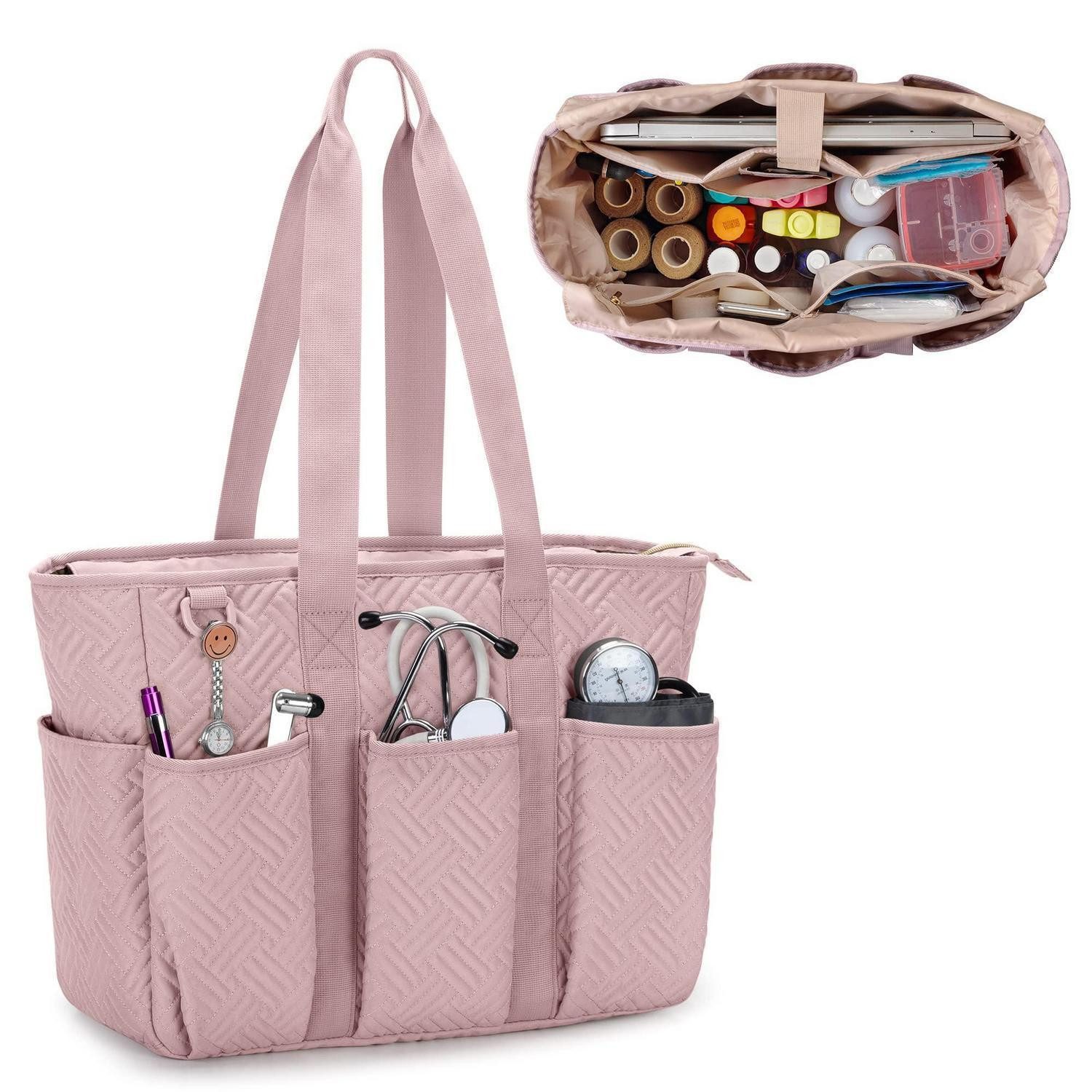LuxusKollektion Arzttasche Krankenschwestertasche Rosa Groß