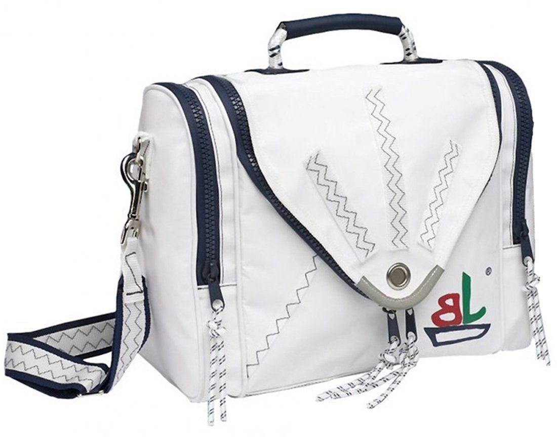 Trend Marine Beautycase Sea Toy Beauty Case Kulturtasche aus Segeltuch Weiß / Marineblau