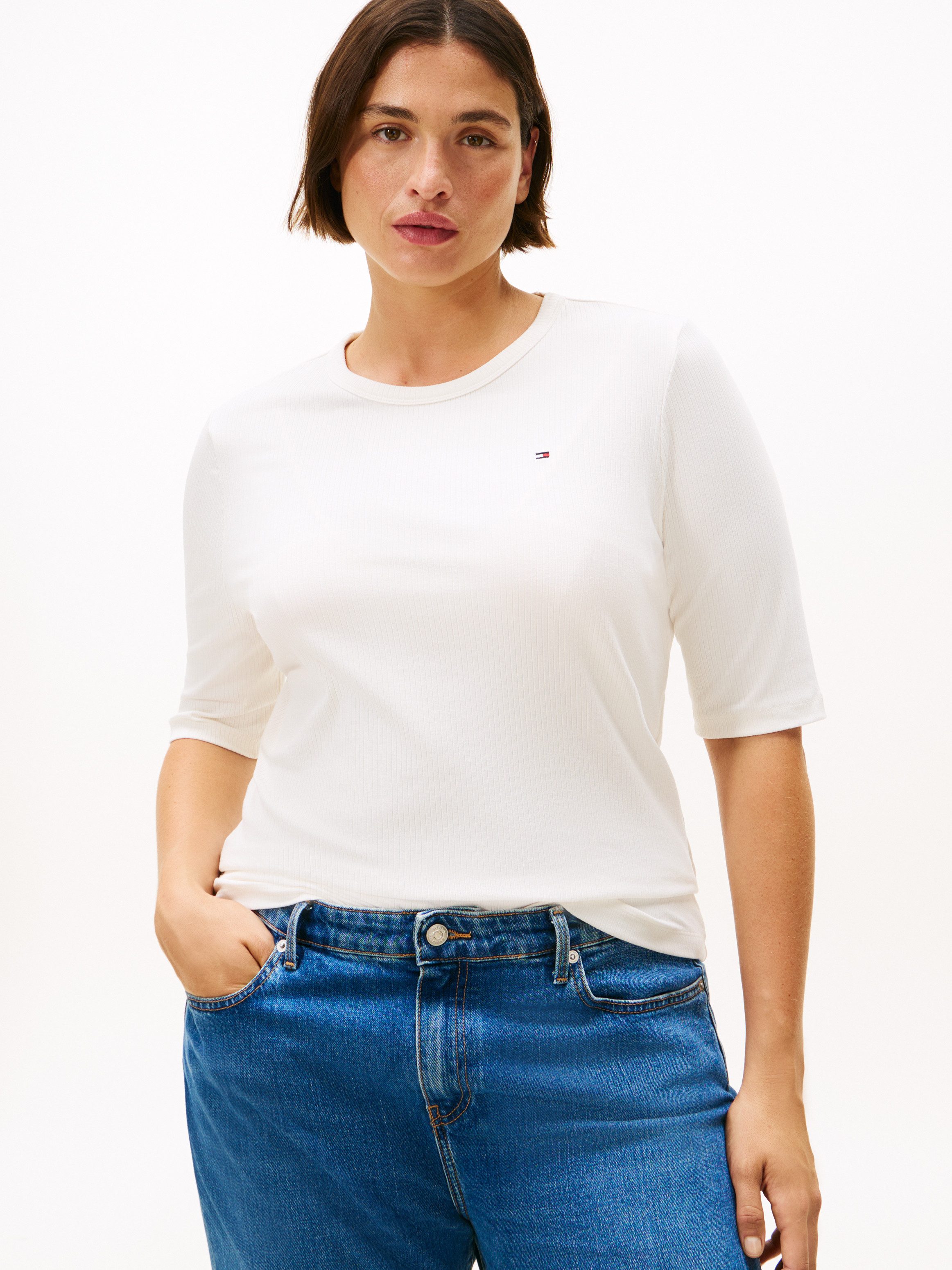 Tommy Hilfiger Curve Kurzarmshirt CRV SLIM günstig online kaufen