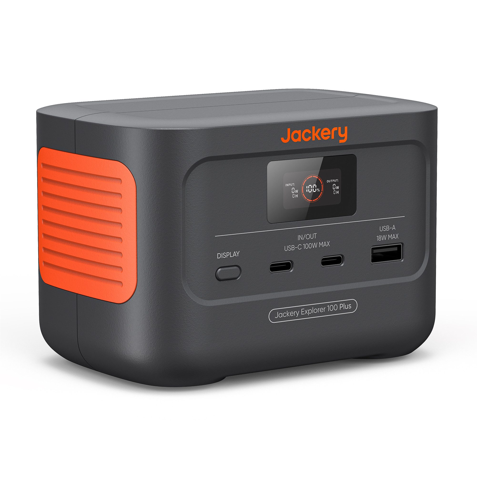 Jackery Stromgenerator Explorer 100 Plus tragbare Powerstation 99Wh LiFePO4, PD3.0 100W, Total 128W