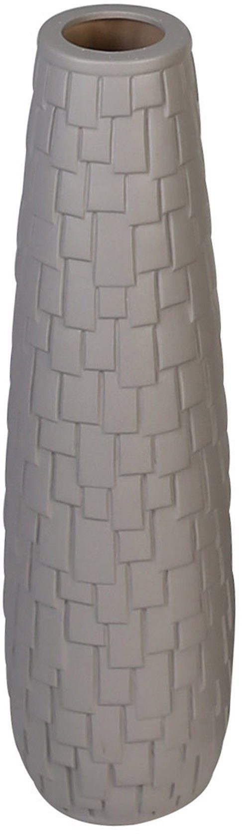 Keramik, (1 matt, 57 hoch Bodenvase Riemchen-Struktur, cm dekorative Brick St), GILDE