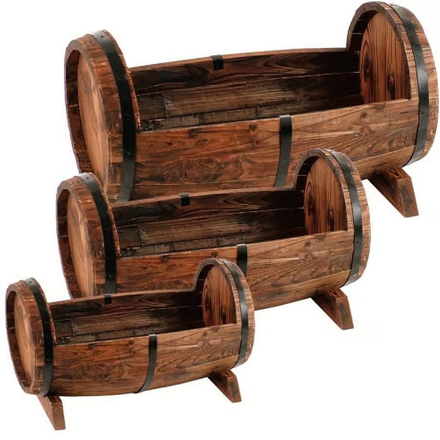 sesua Blumenkasten Holz Pflanzfässer massiv Blumentopf günstig online kaufen