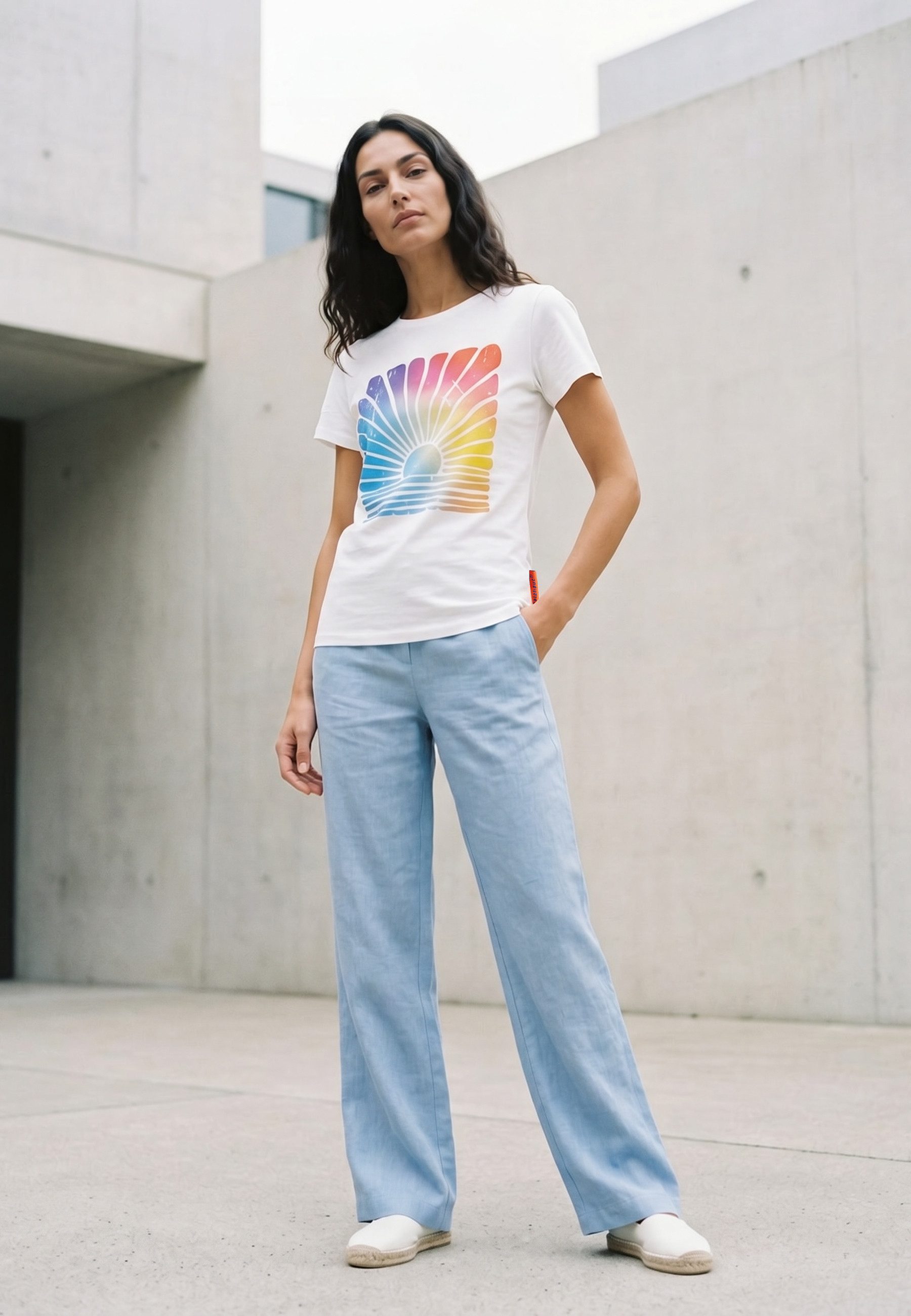 salzhaut T-Shirt ANKIEKEN Damen Slim-Fit salzhaut T-Shirt – bequeme Qualität und nordisch klares Design