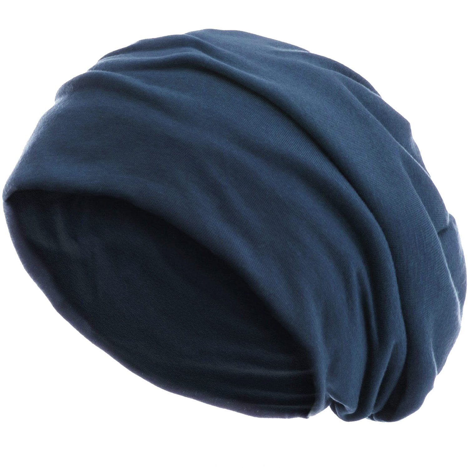 style3 Beanie (1-St) Mütze Damen Herren Haube Sommer Herbst XXL Chemo Schlafmütze Cap