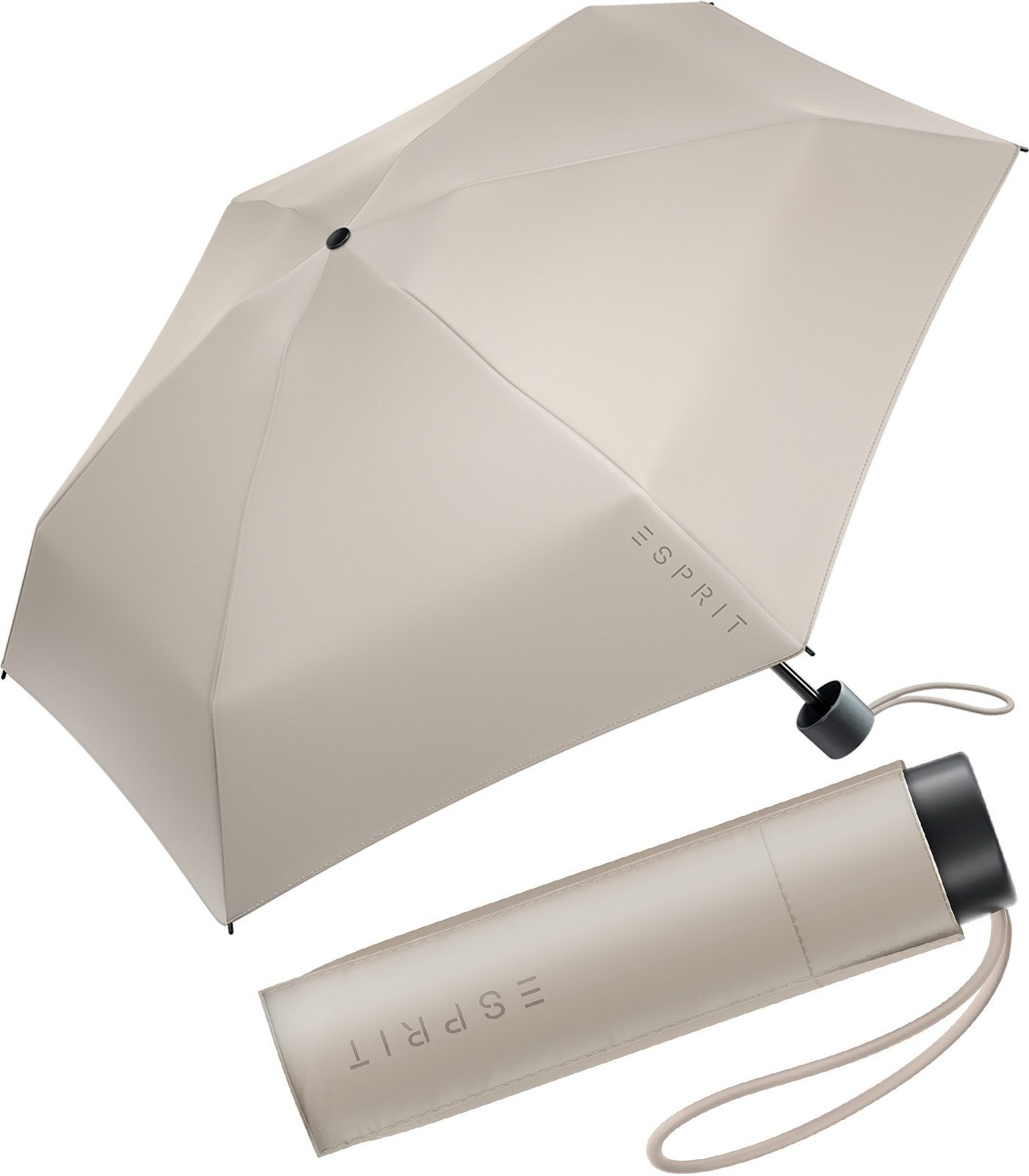 Esprit Taschenregenschirm Damen Super Mini Regenschirm Petito FJ 2022,  winzig klein, in den neuen Trendfarben
