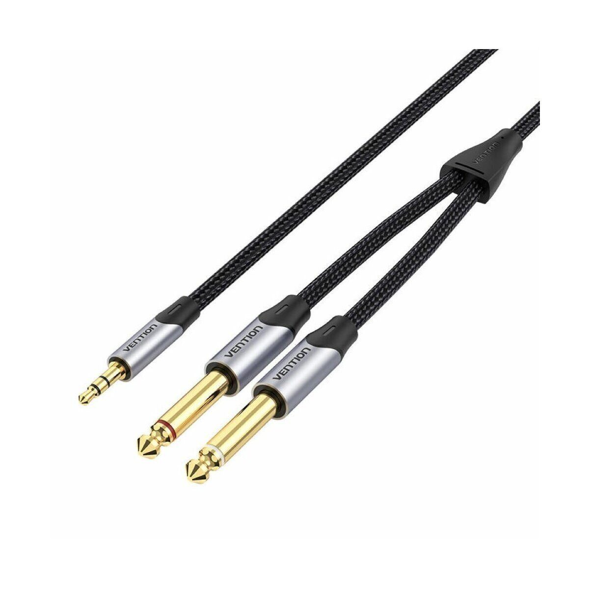 Kabel Audio Miniklinke 3,5mm auf 2x 6,5mm Audiokabel 1,5m Audio-Kabel