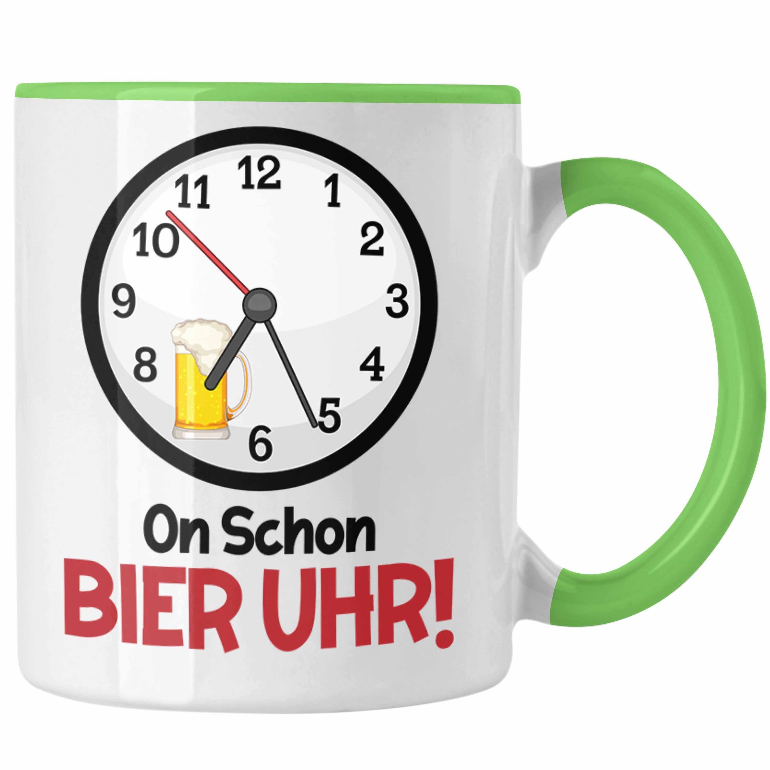 Biertrinker Uhr Geschenki Tasse Geschenk Es Tasse Bier Alkohol Ist Saufen Trendation Grün Oh