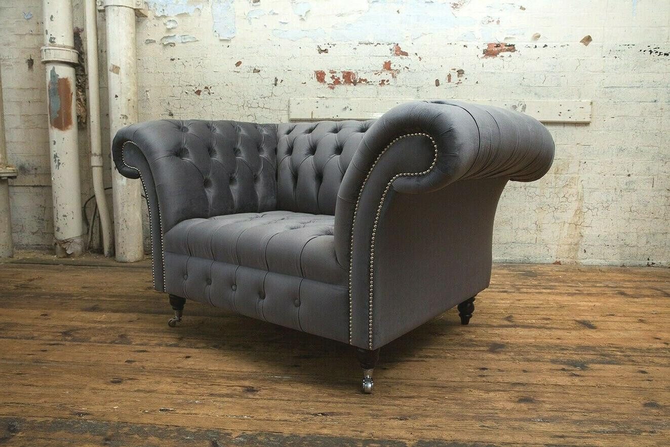 Xlmoebel Chesterfield-Sofa Chesterfield Sofa Sitzmöbel Polster Set 1,5 Sitzer Sitzmöbel Klassisch, Hergestellt in Europa