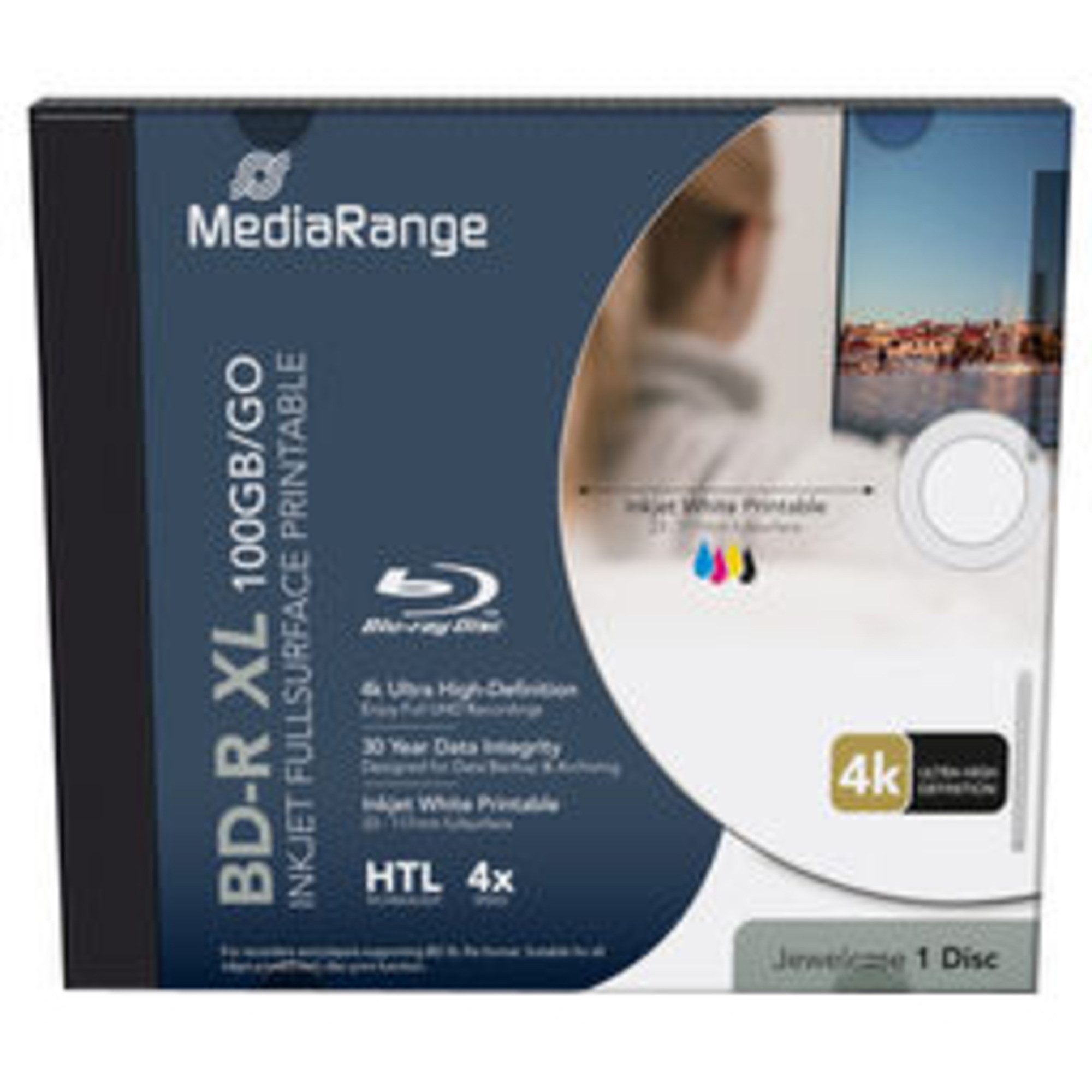 Mediarange Blu-ray-Rohling MediaRange BD-R XL 100GB, Blu-ray-Rohlinge