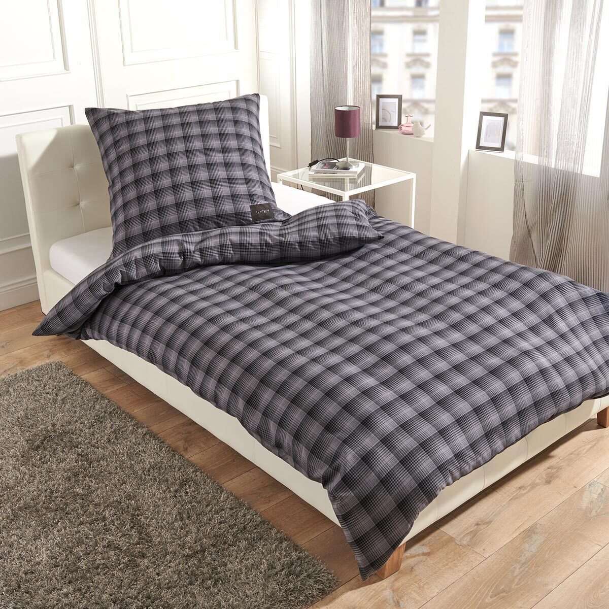 JOOP! Bettwäsche Soft Checks, Flanell, 2 teilig günstig online kaufen